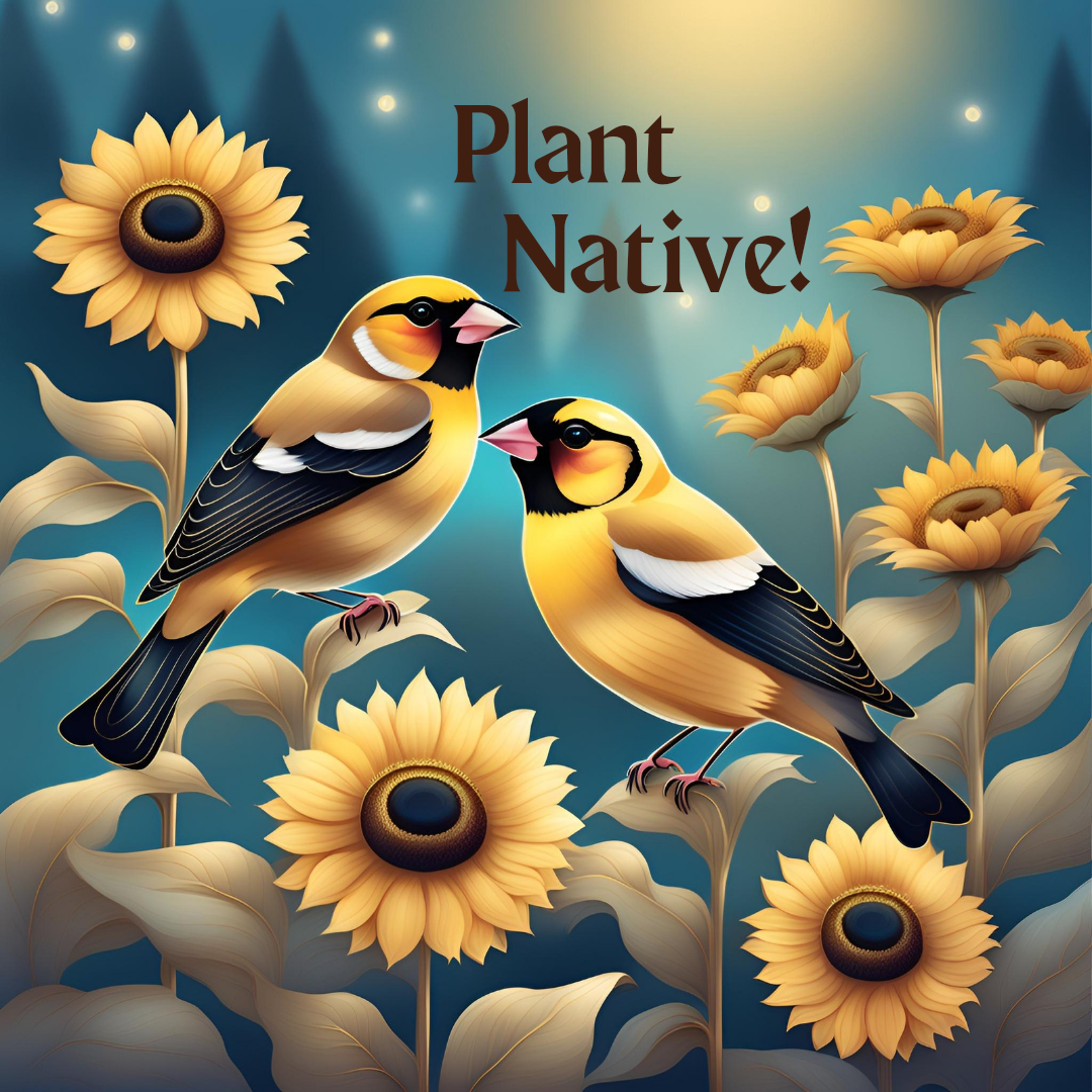 Sunflowers & Goldfinches