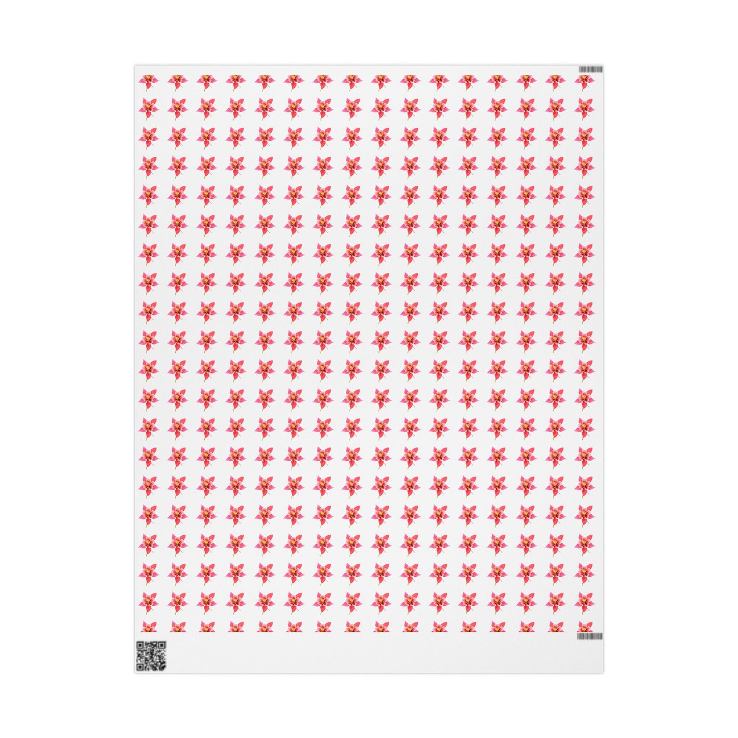 Wrapping Paper, Wild Columbine - White