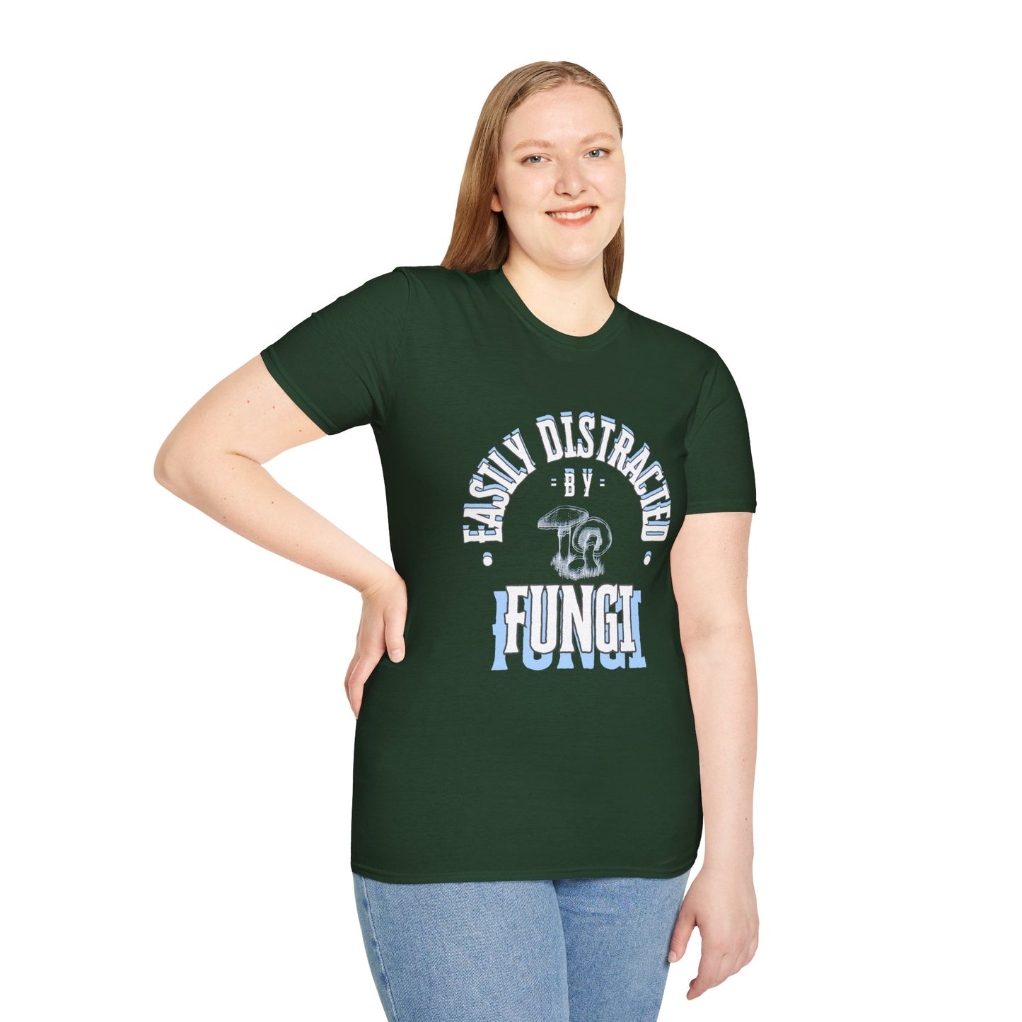 Unisex Softstyle T-Shirt, Distracted by Fungi