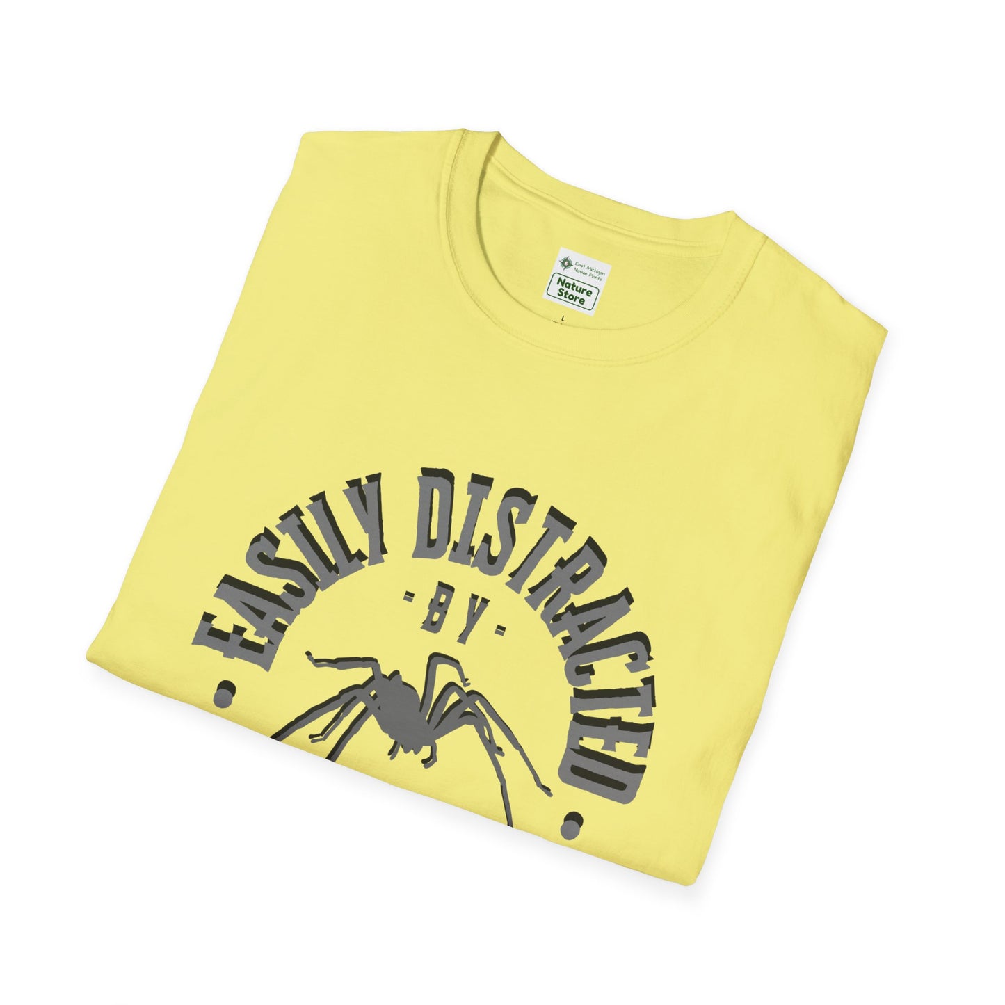 EastMichNatives T-Shirt, Distracted by Spiders