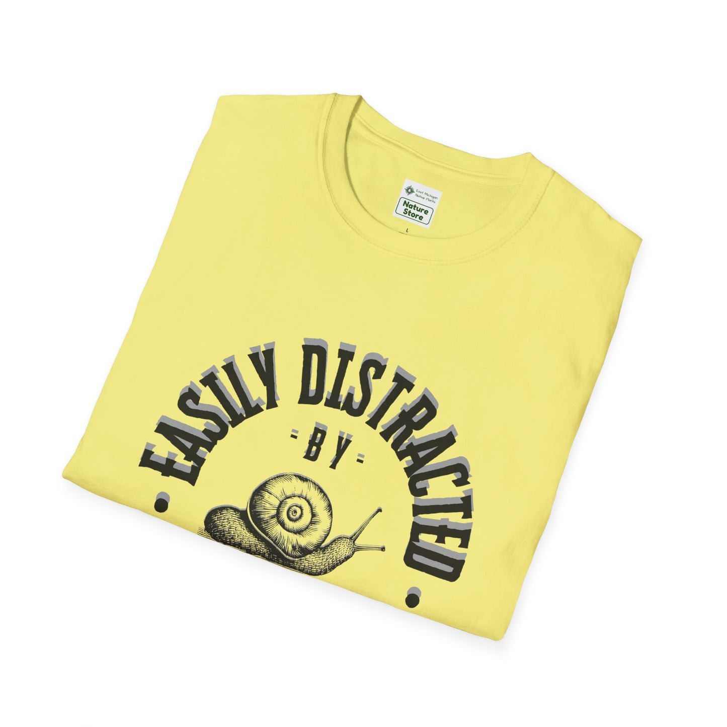 Unisex Softstyle T-Shirt, Distracted by Snails
