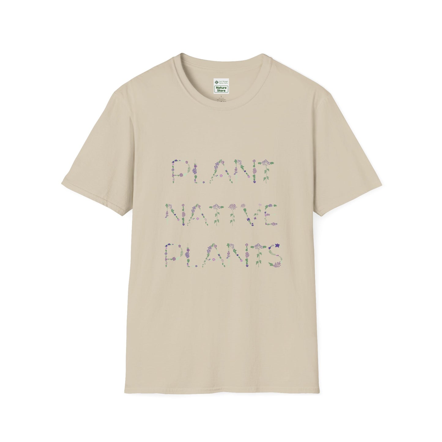 T-Shirt Unisex Softstyle, Plant Native Plants, Floral Flowers