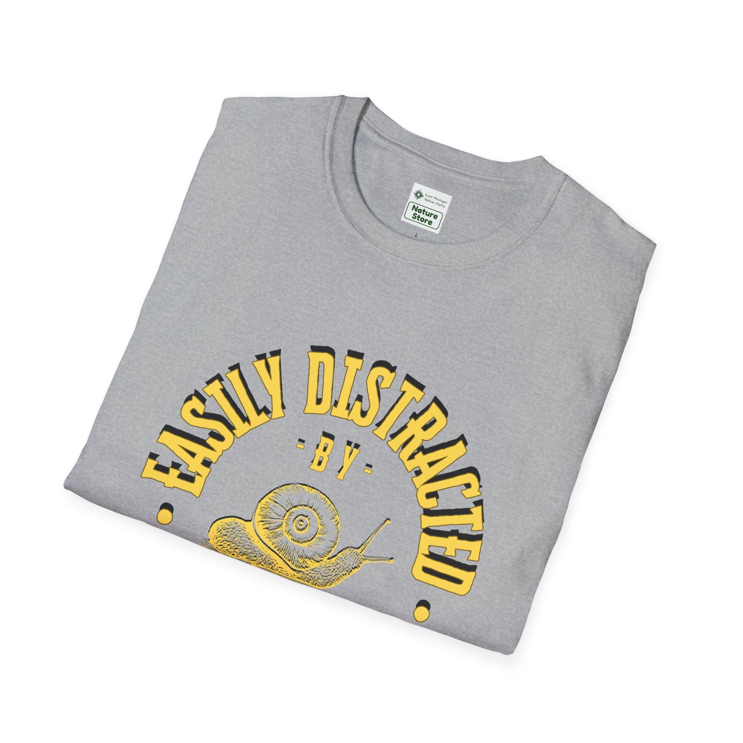 Unisex Softstyle T-Shirt, Distracted by Snails