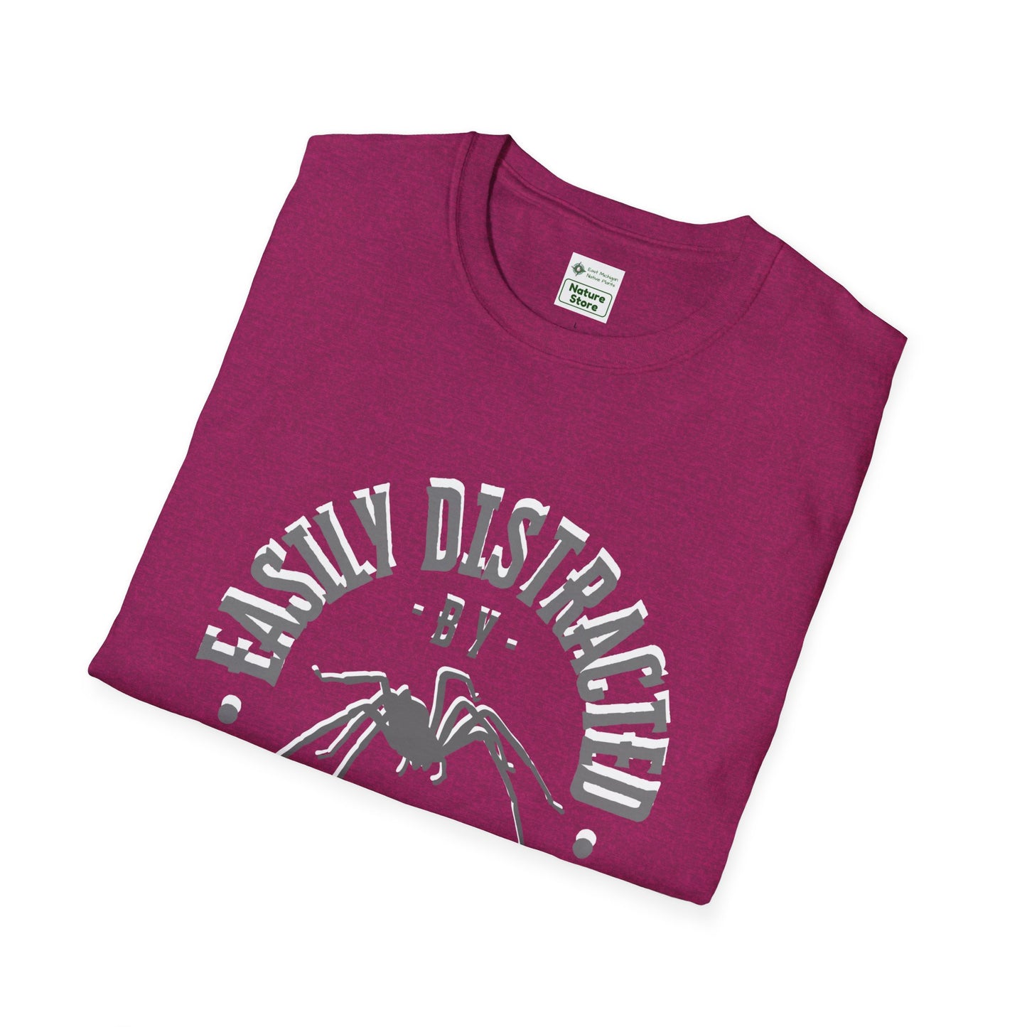EastMichNatives T-Shirt, Distracted by Spiders