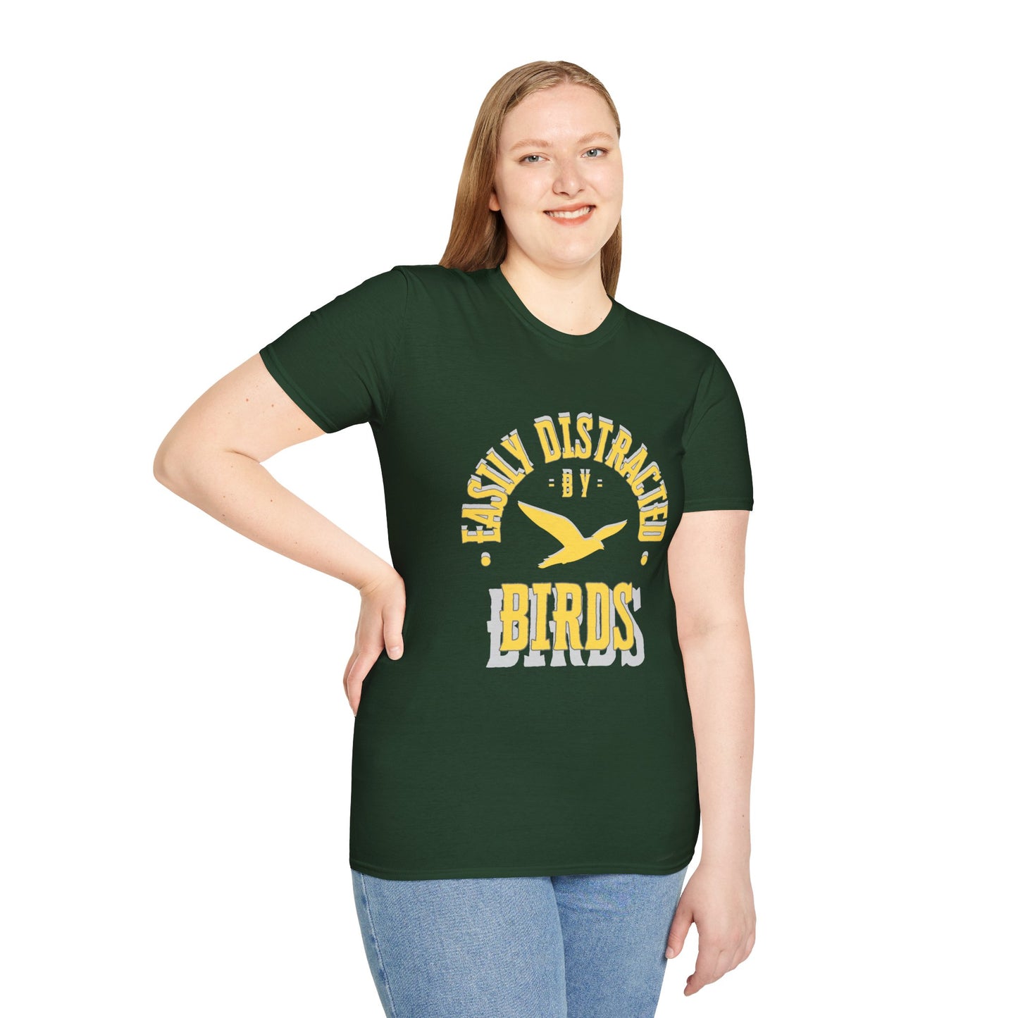 EastMichNatives T-Shirt, Distracted by Birds, Soaring