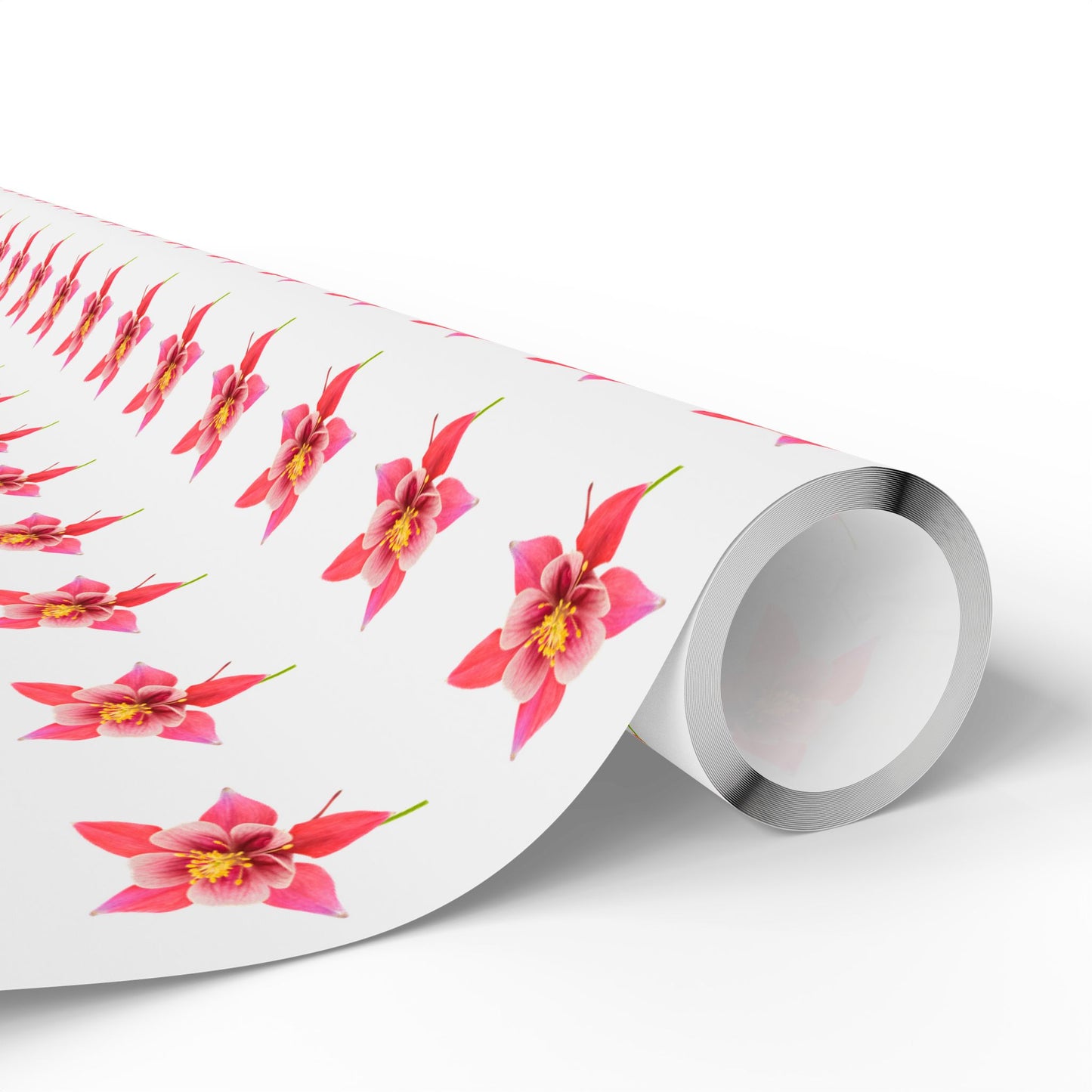 Wrapping Paper, Wild Columbine - White