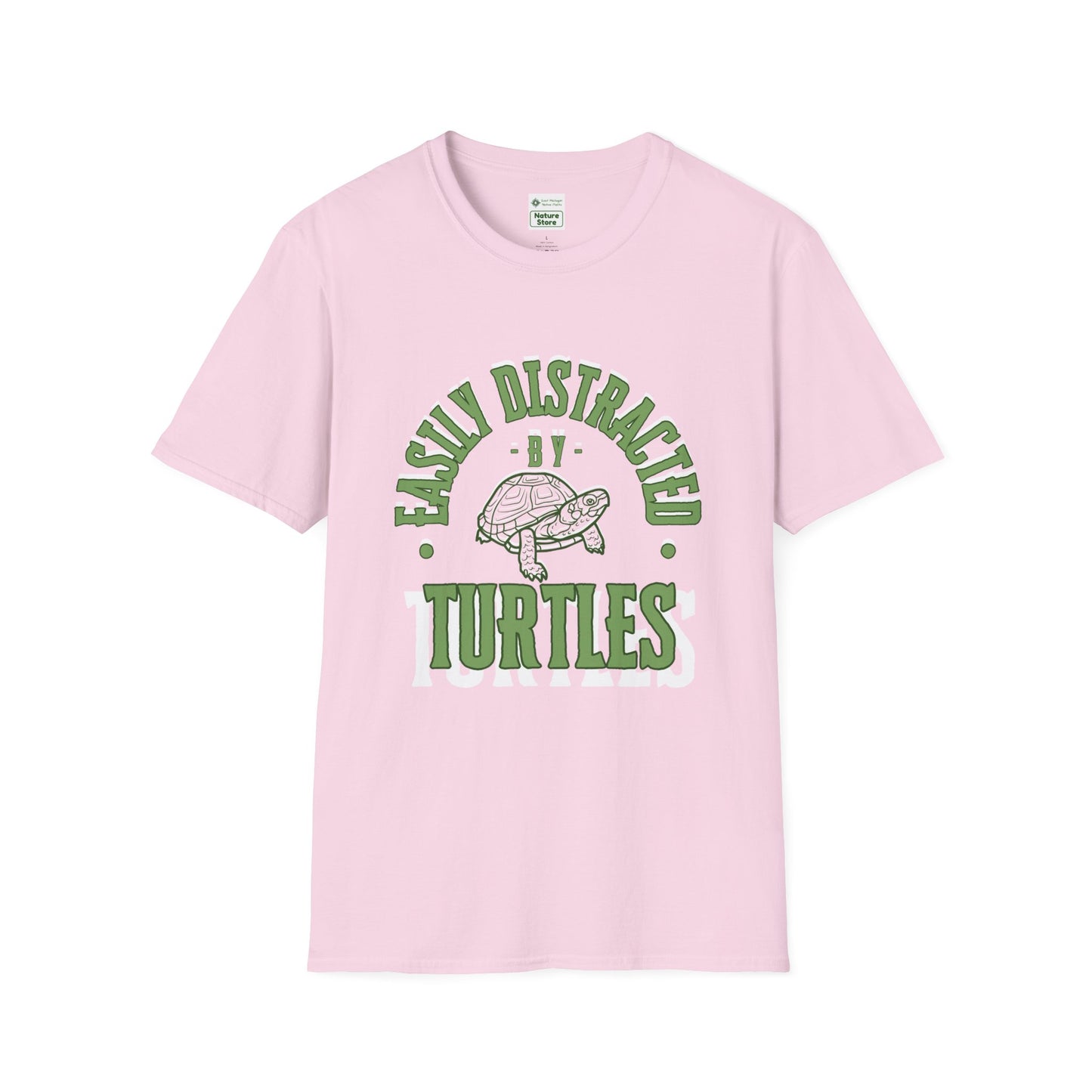 Unisex Softstyle T-Shirt, Distracted by Turtles
