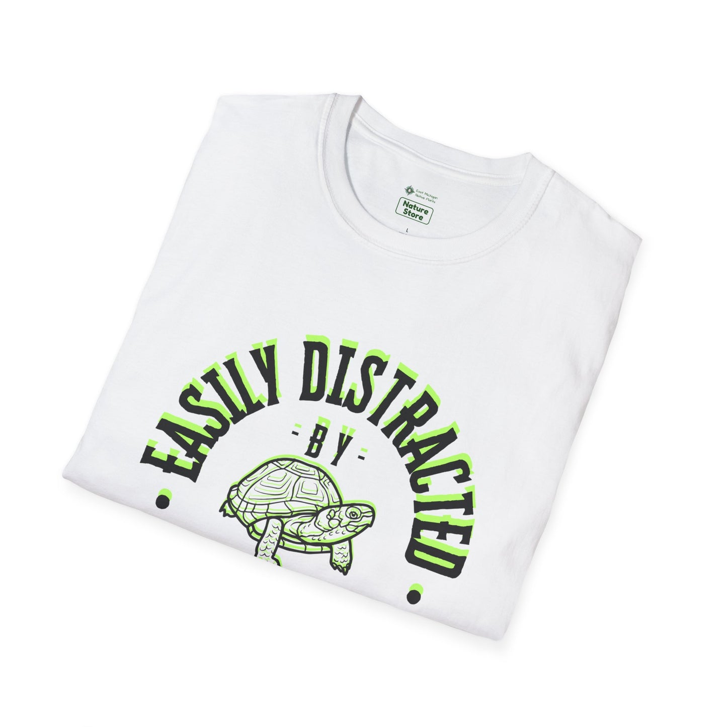 Unisex Softstyle T-Shirt, Distracted by Turtles