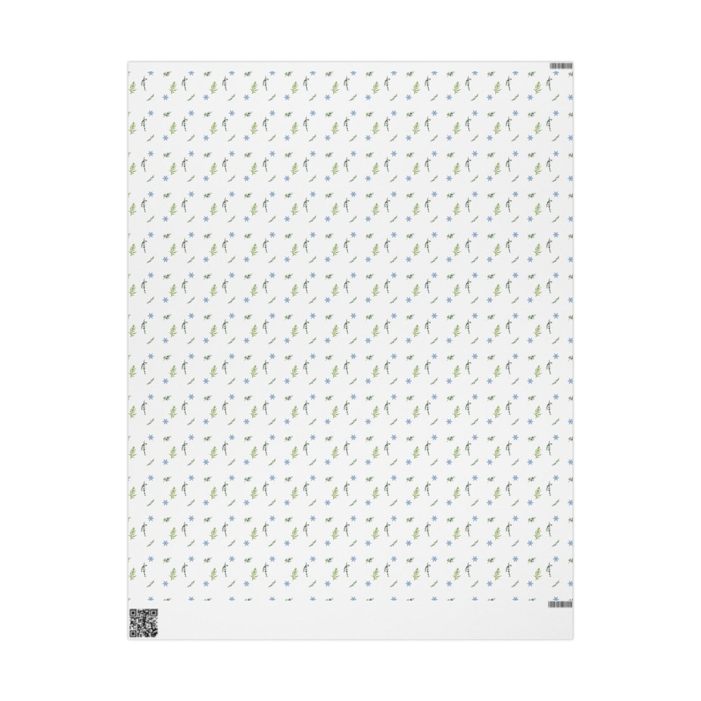 Wrapping Paper, Juniper Berry - White