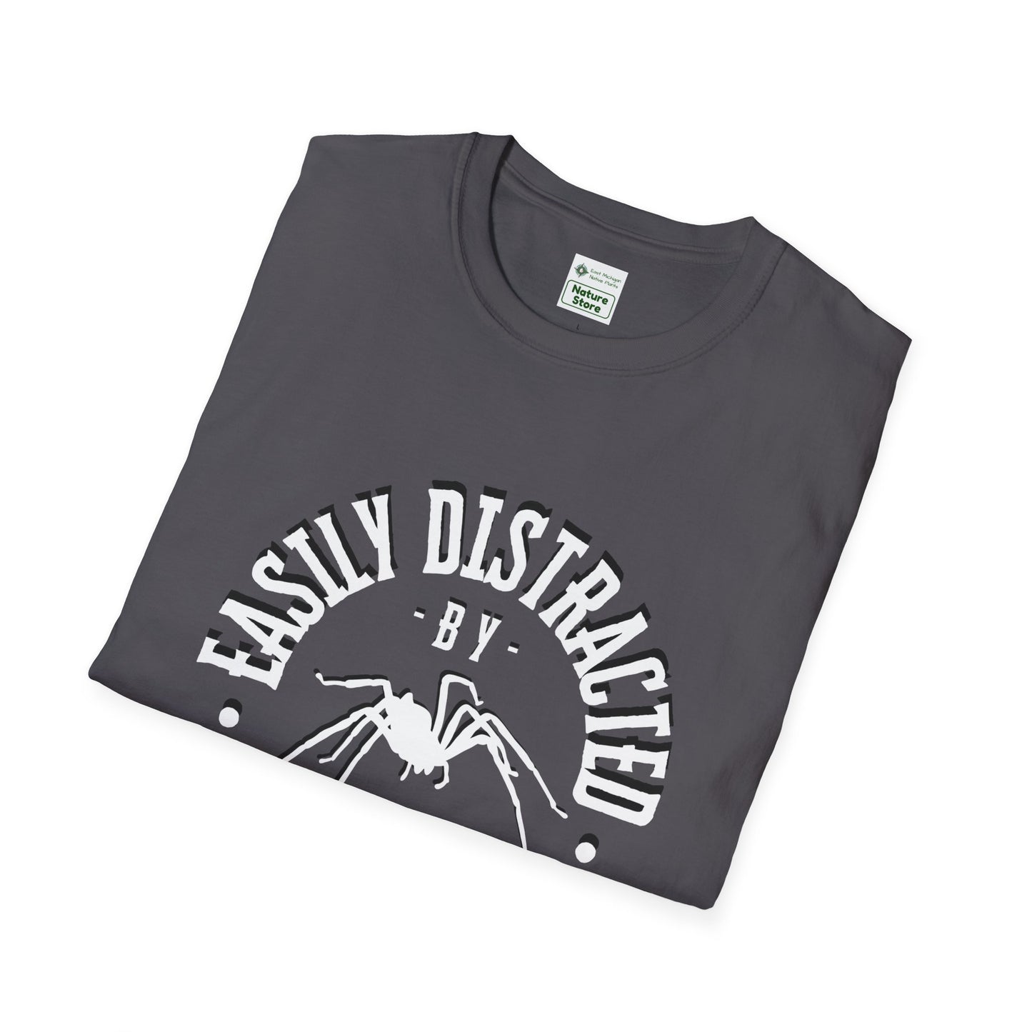 EastMichNatives T-Shirt, Distracted by Spiders