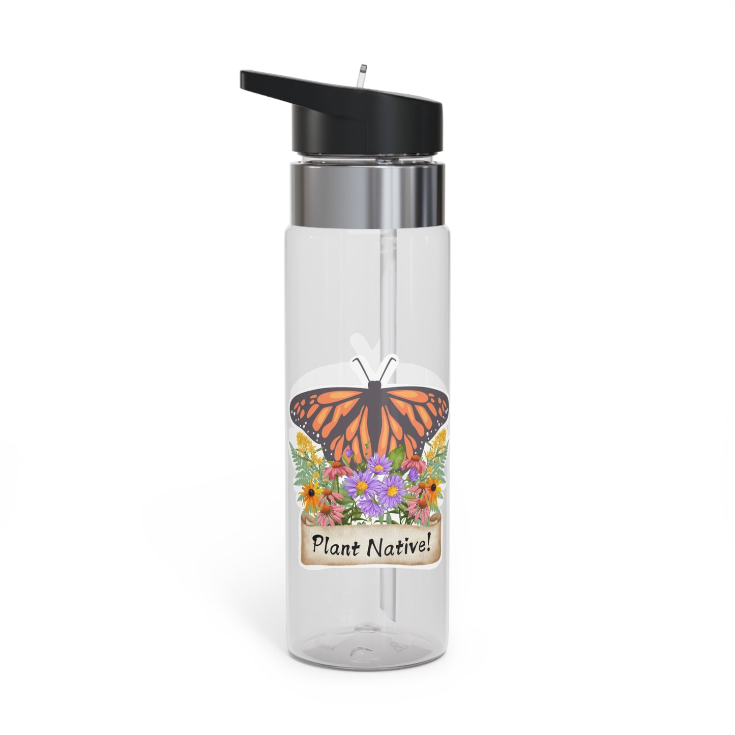 Sport Bottle, 20oz, Monarch Plant Native