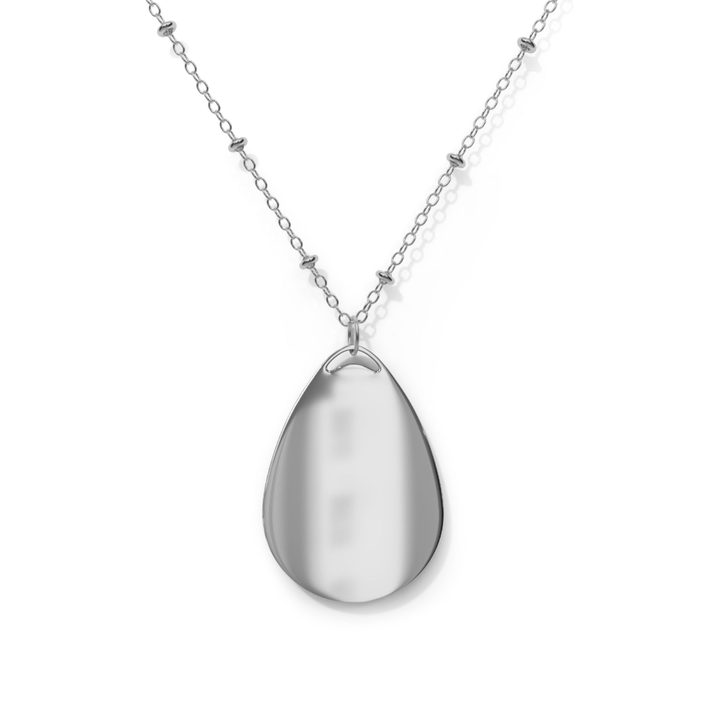 Necklace, Oval, Asters & Monarch