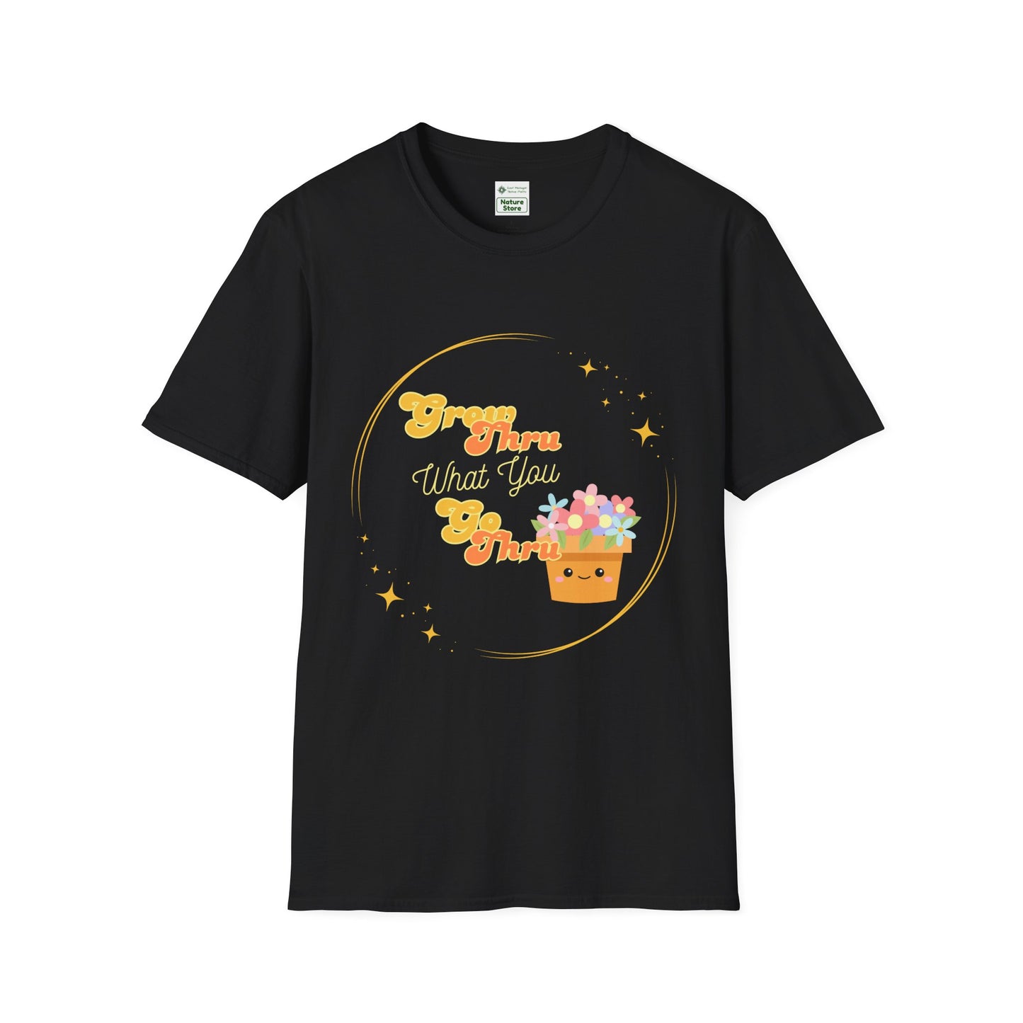 Unisex Softstyle T-Shirt Grow Through What You Go Through