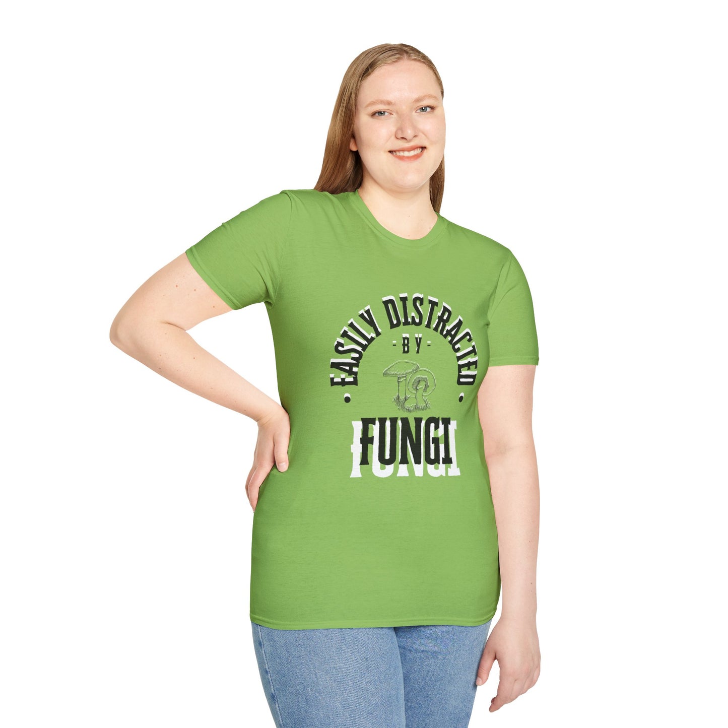 Unisex Softstyle T-Shirt, Distracted by Fungi
