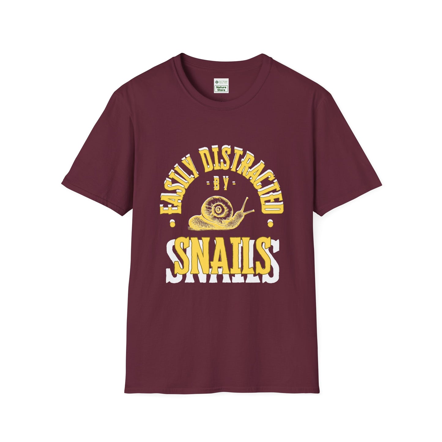 Unisex Softstyle T-Shirt, Distracted by Snails