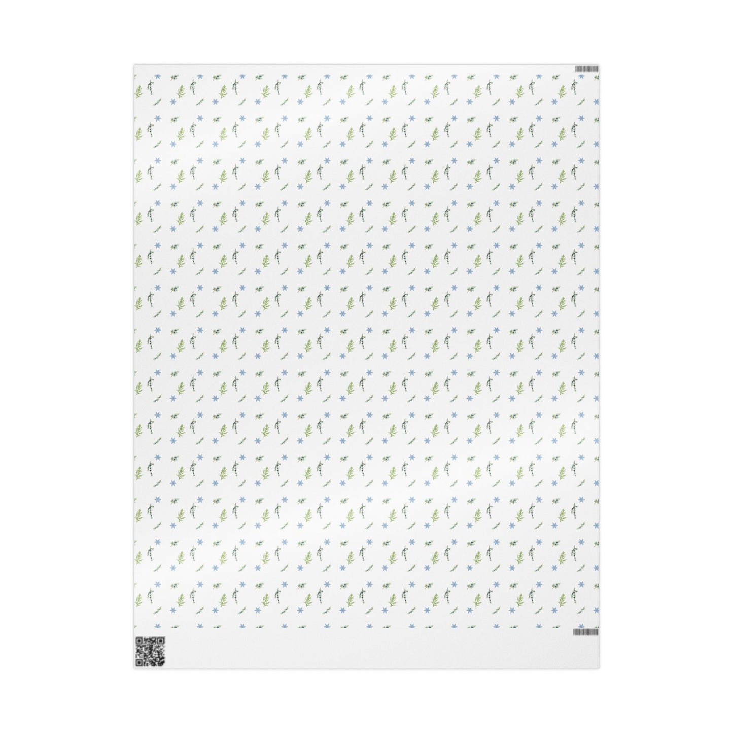 Wrapping Paper, Juniper Berry - White