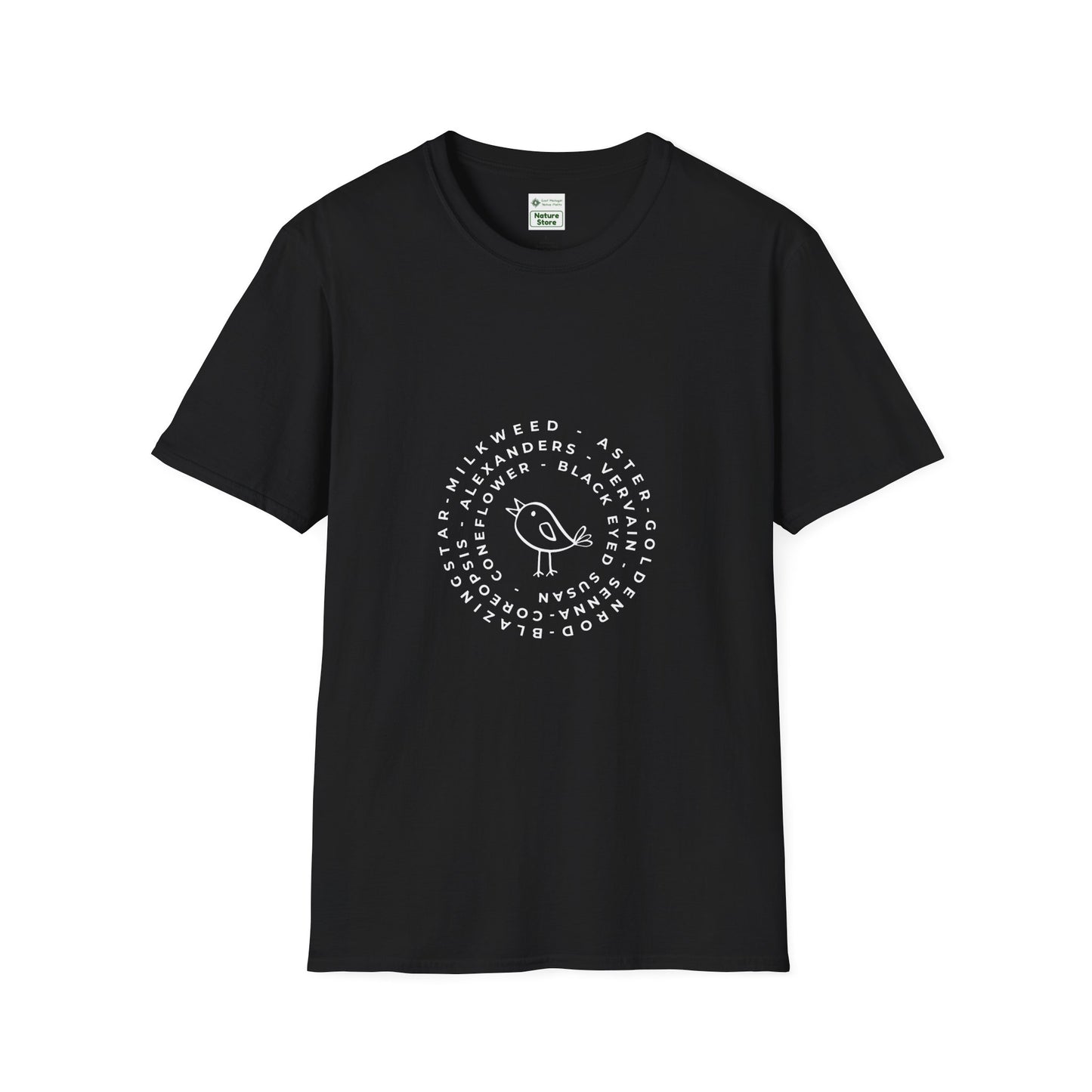 T-Shirt Unisex Softstyle, Native Plants & Birds