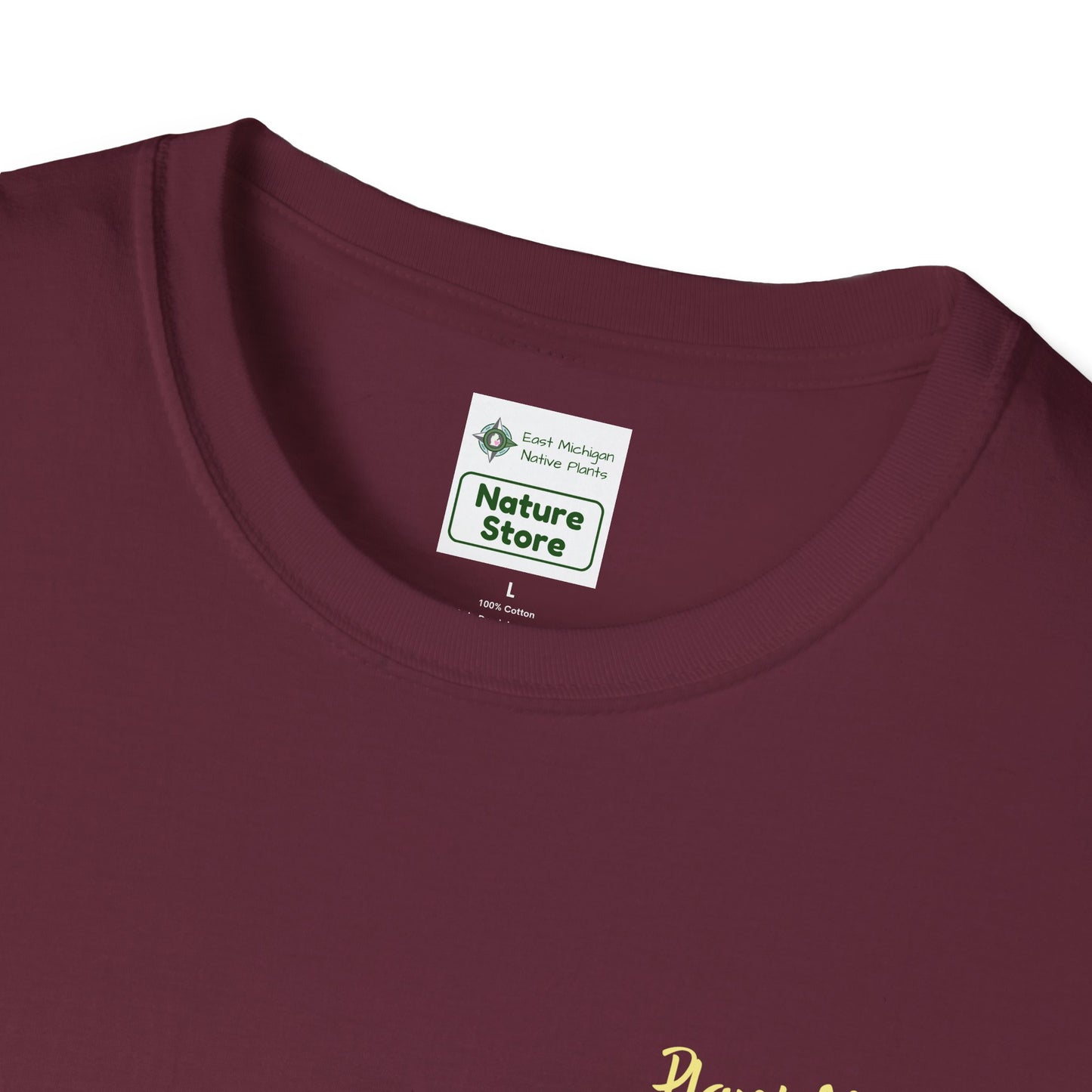 Unisex Softstyle T-Shirt I Love Native Plants, Asters (Back)