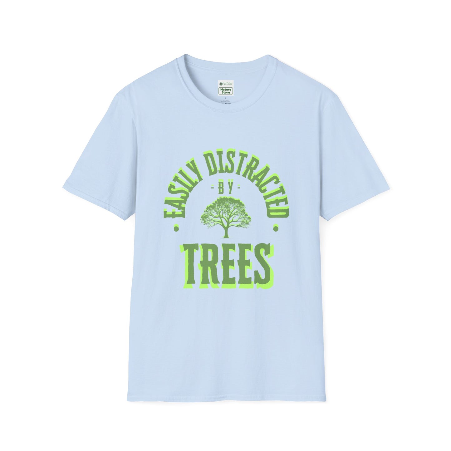 T-Shirt Unisex Softstyle, Distracted by Trees