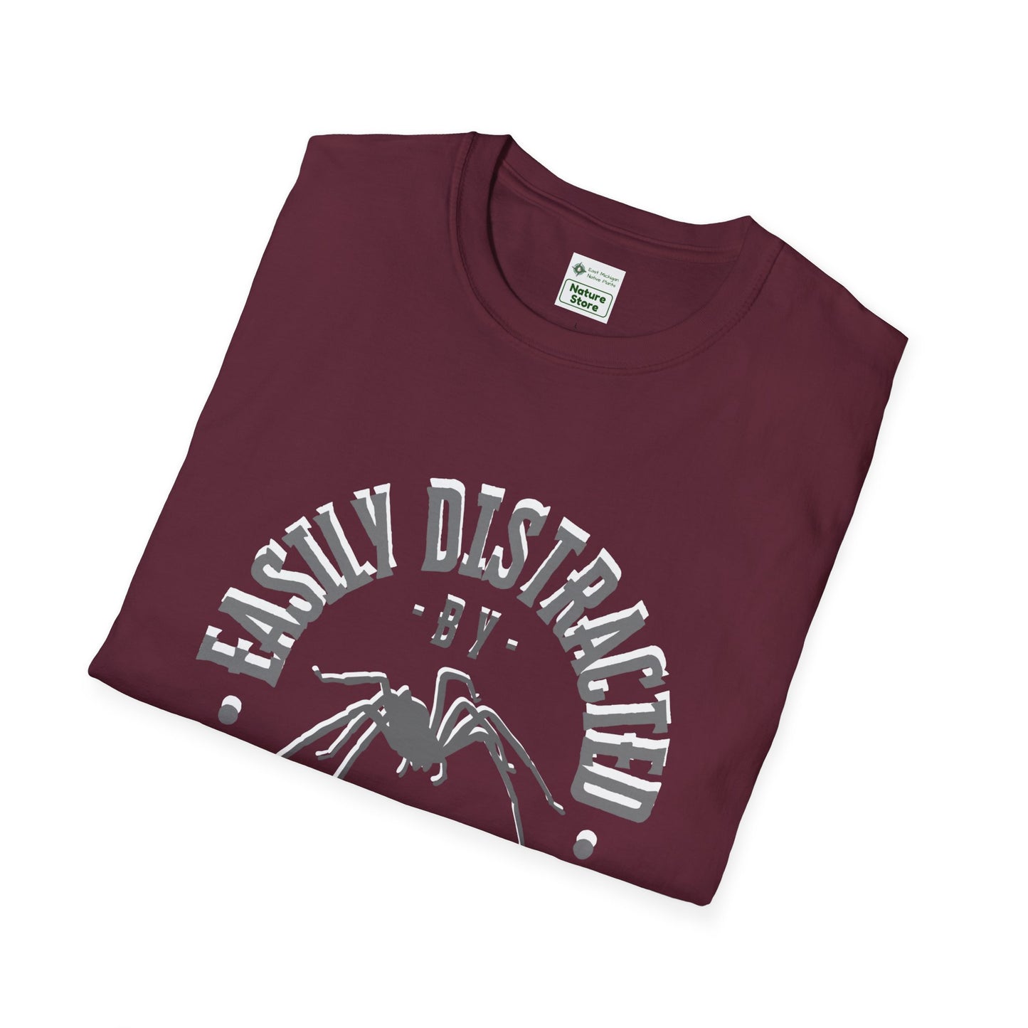 EastMichNatives T-Shirt, Distracted by Spiders