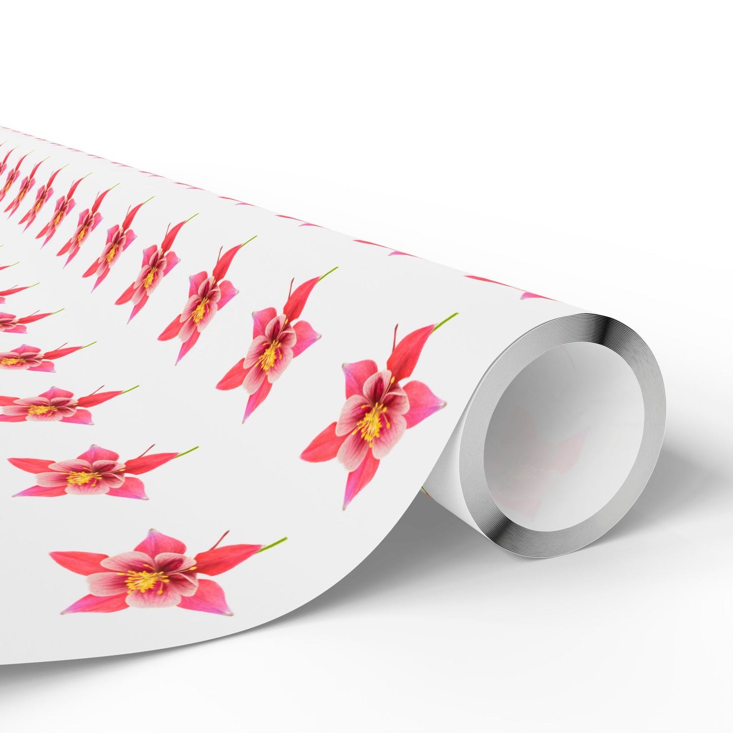 Wrapping Paper, Wild Columbine - White