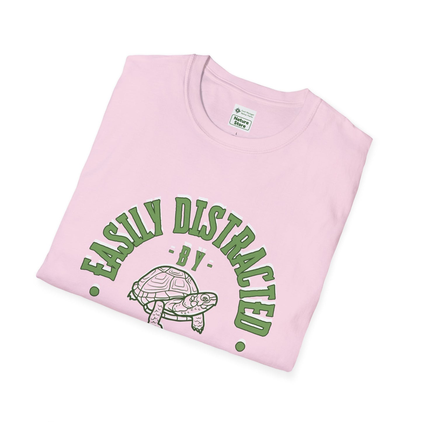 Unisex Softstyle T-Shirt, Distracted by Turtles