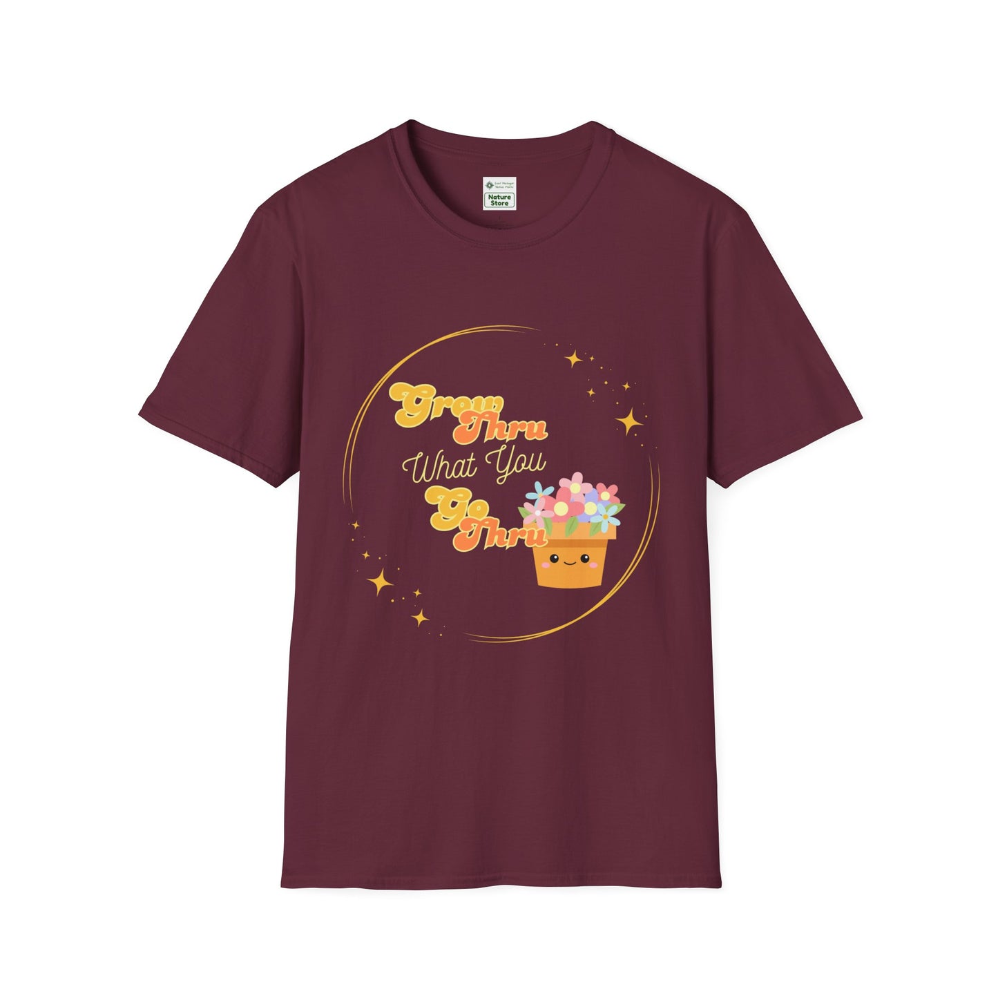 Unisex Softstyle T-Shirt Grow Through What You Go Through