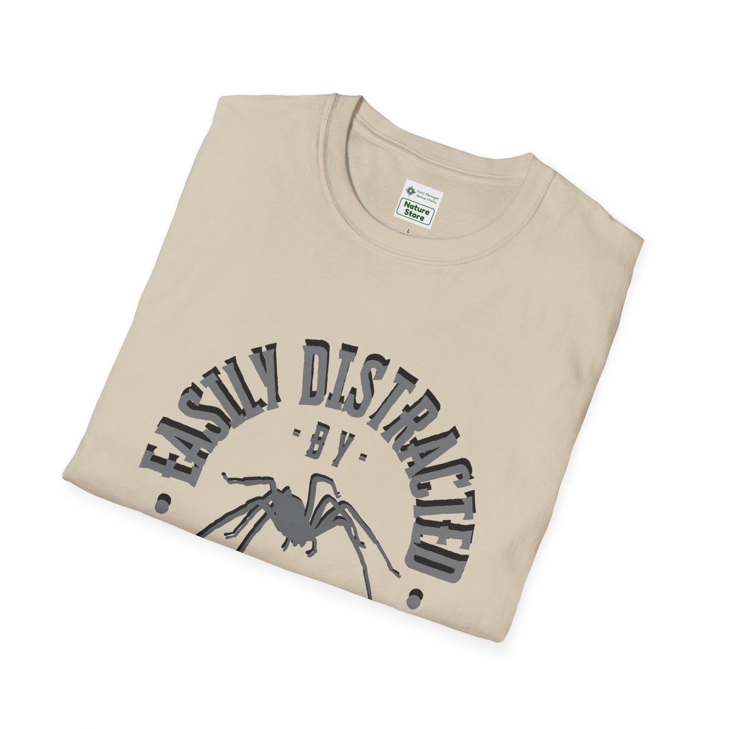 EastMichNatives T-Shirt, Distracted by Spiders