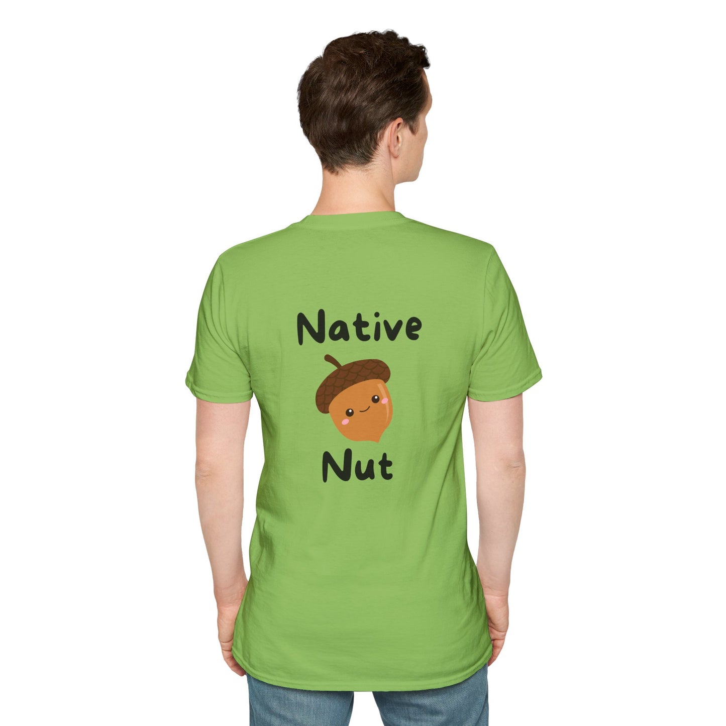 Unisex Softstyle T-Shirt, Native Nut! (Back)