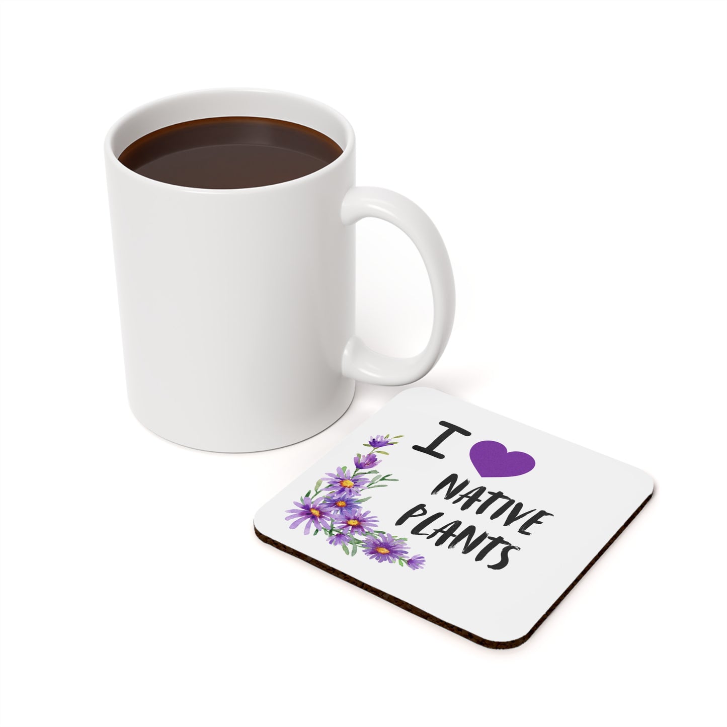 Coaster, I love Native Plants - Asters (Square/Round)