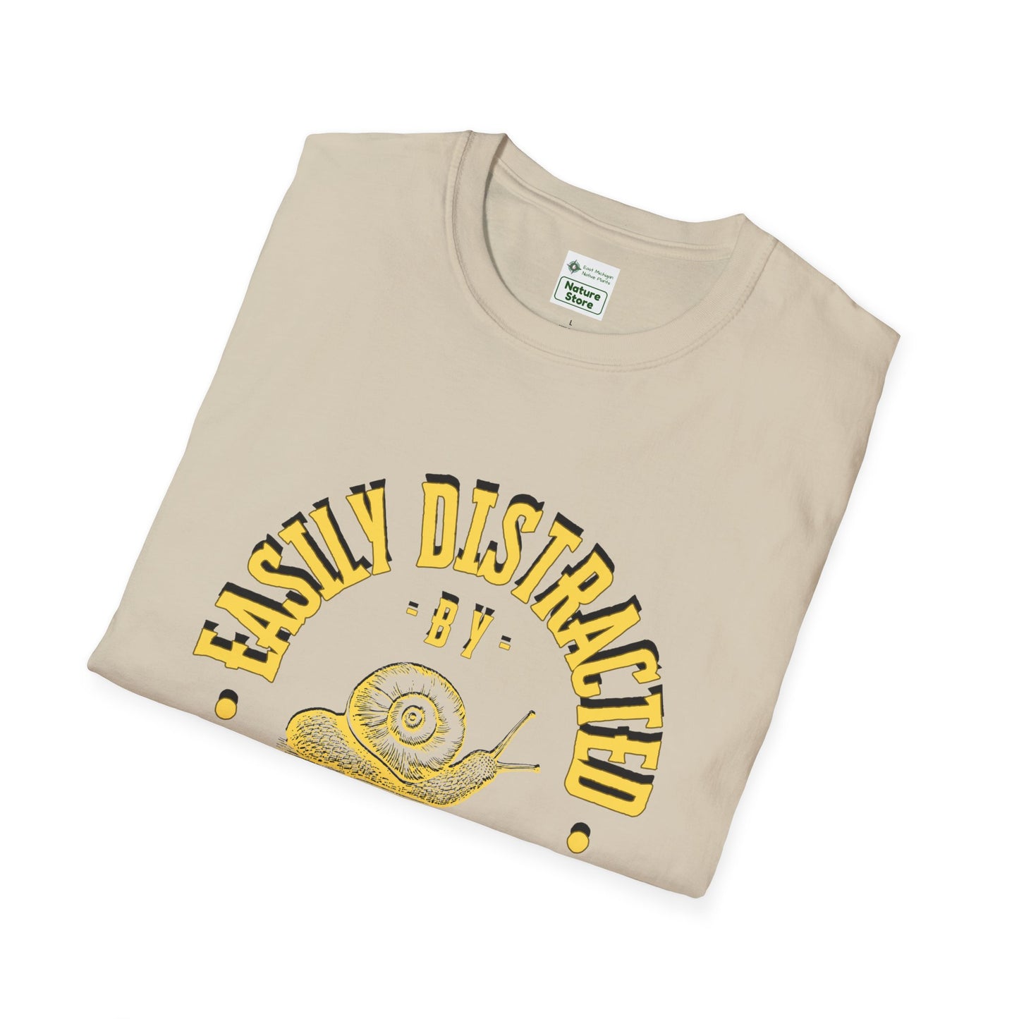 Unisex Softstyle T-Shirt, Distracted by Snails