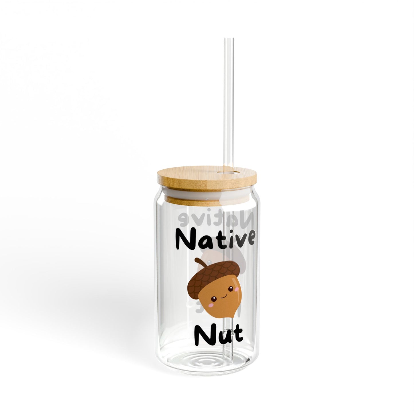 Sipper Glass, 16oz, Native Nut!