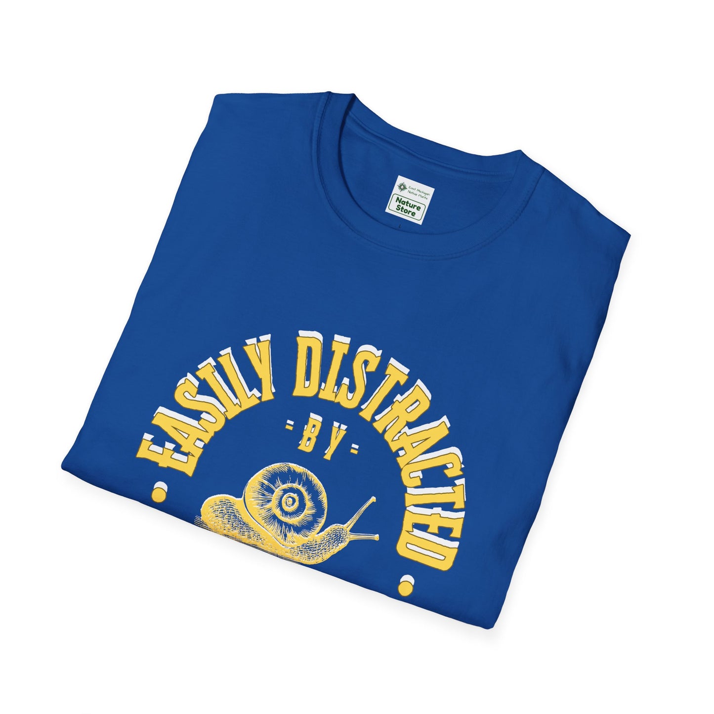 Unisex Softstyle T-Shirt, Distracted by Snails