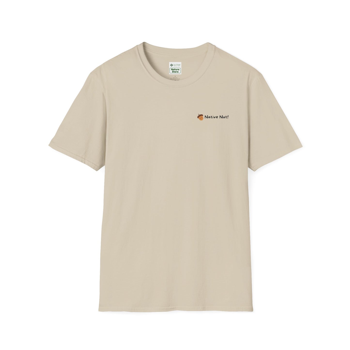 Unisex Softstyle T-Shirt, Native Nut! (Back)