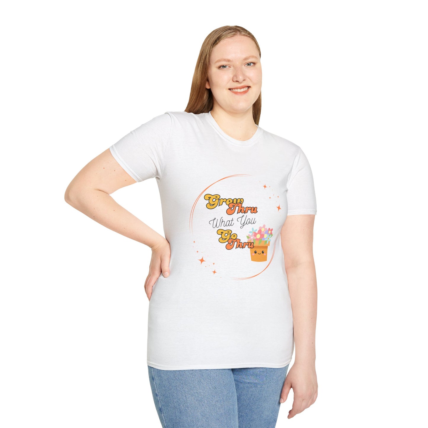 Unisex Softstyle T-Shirt Grow Through What You Go Through
