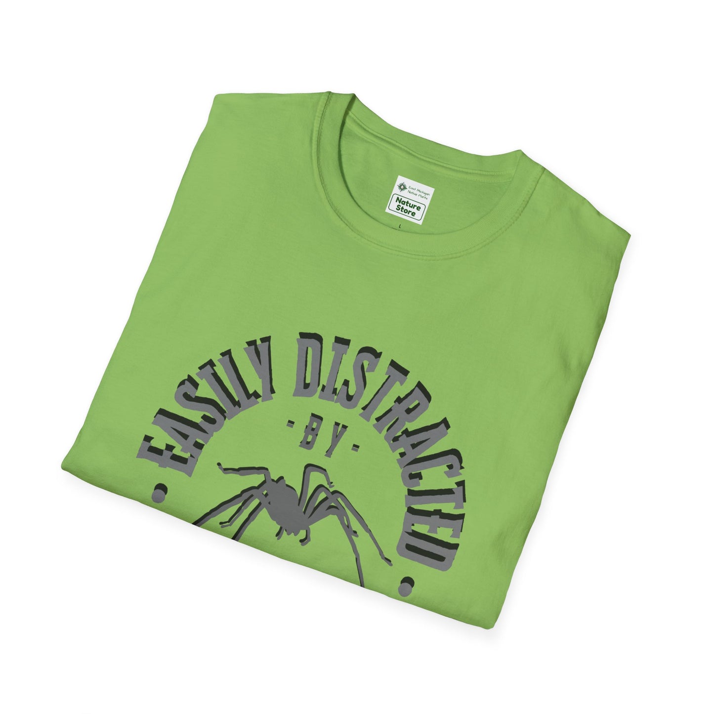 EastMichNatives T-Shirt, Distracted by Spiders