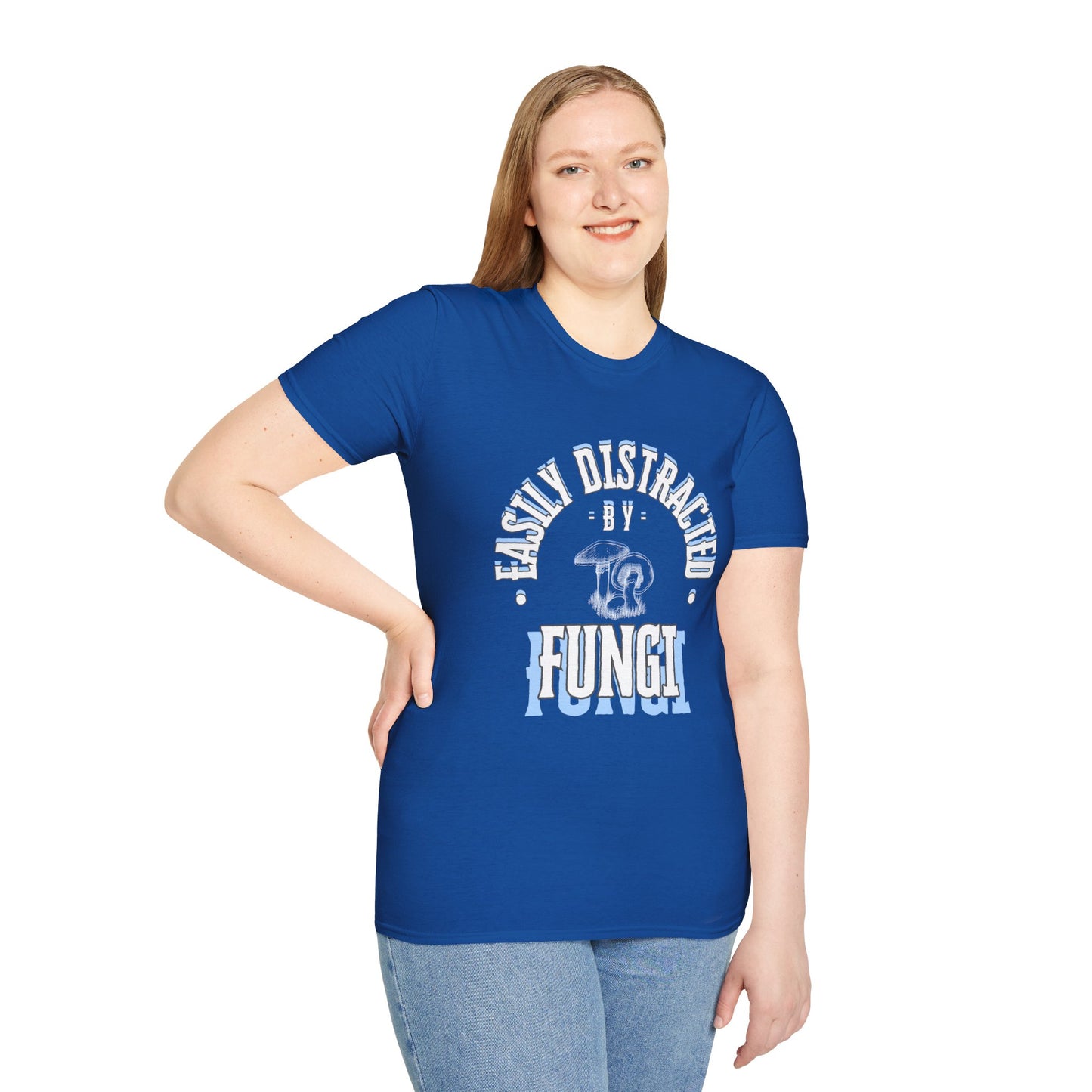 Unisex Softstyle T-Shirt, Distracted by Fungi