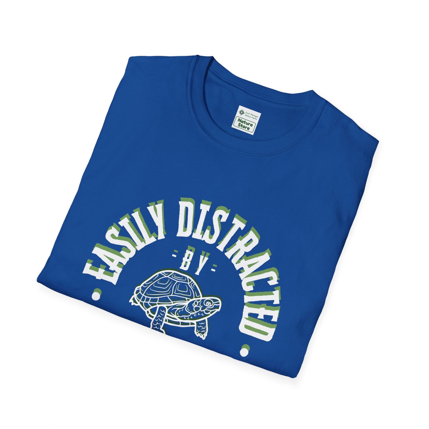 Unisex Softstyle T-Shirt, Distracted by Turtles