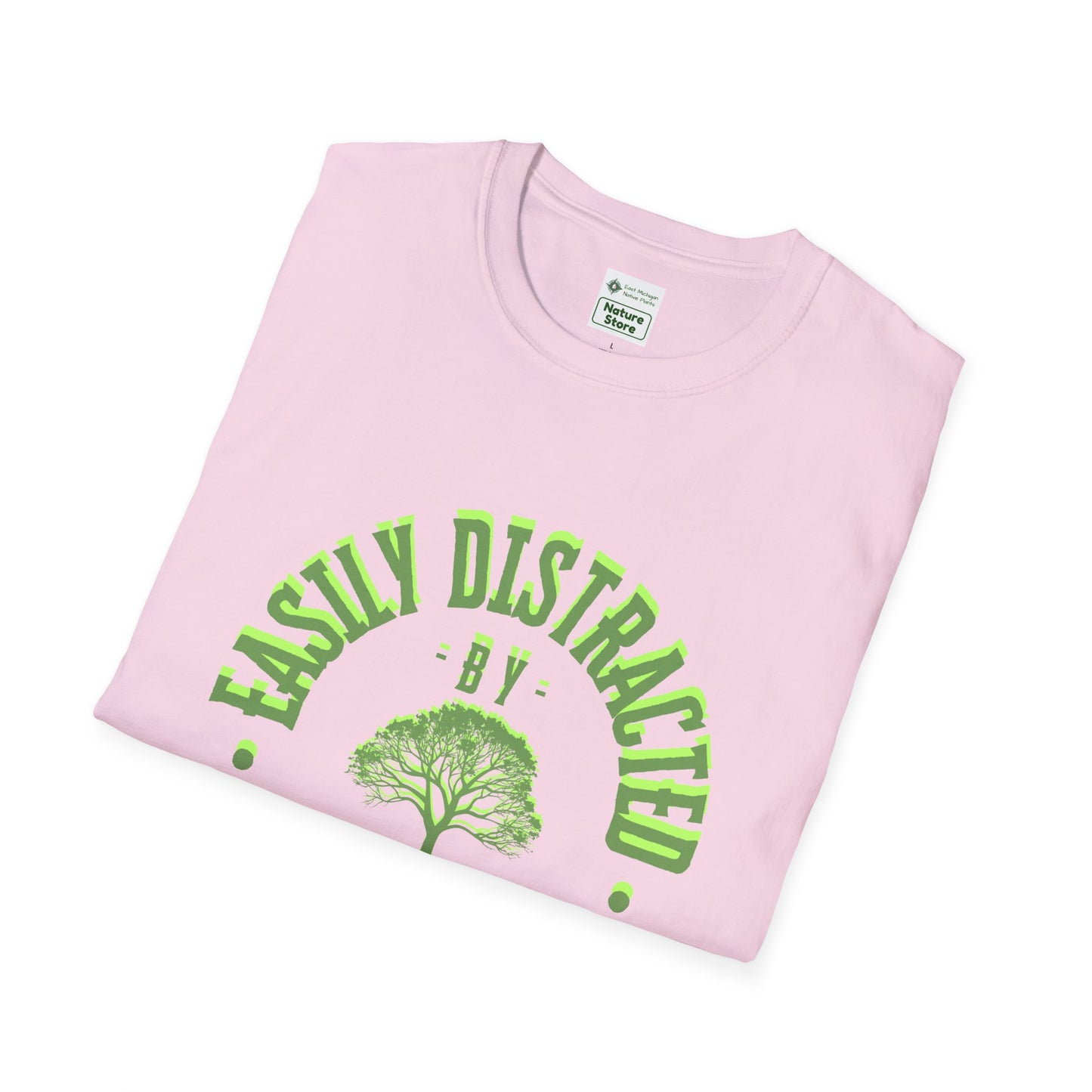 T-Shirt Unisex Softstyle, Distracted by Trees