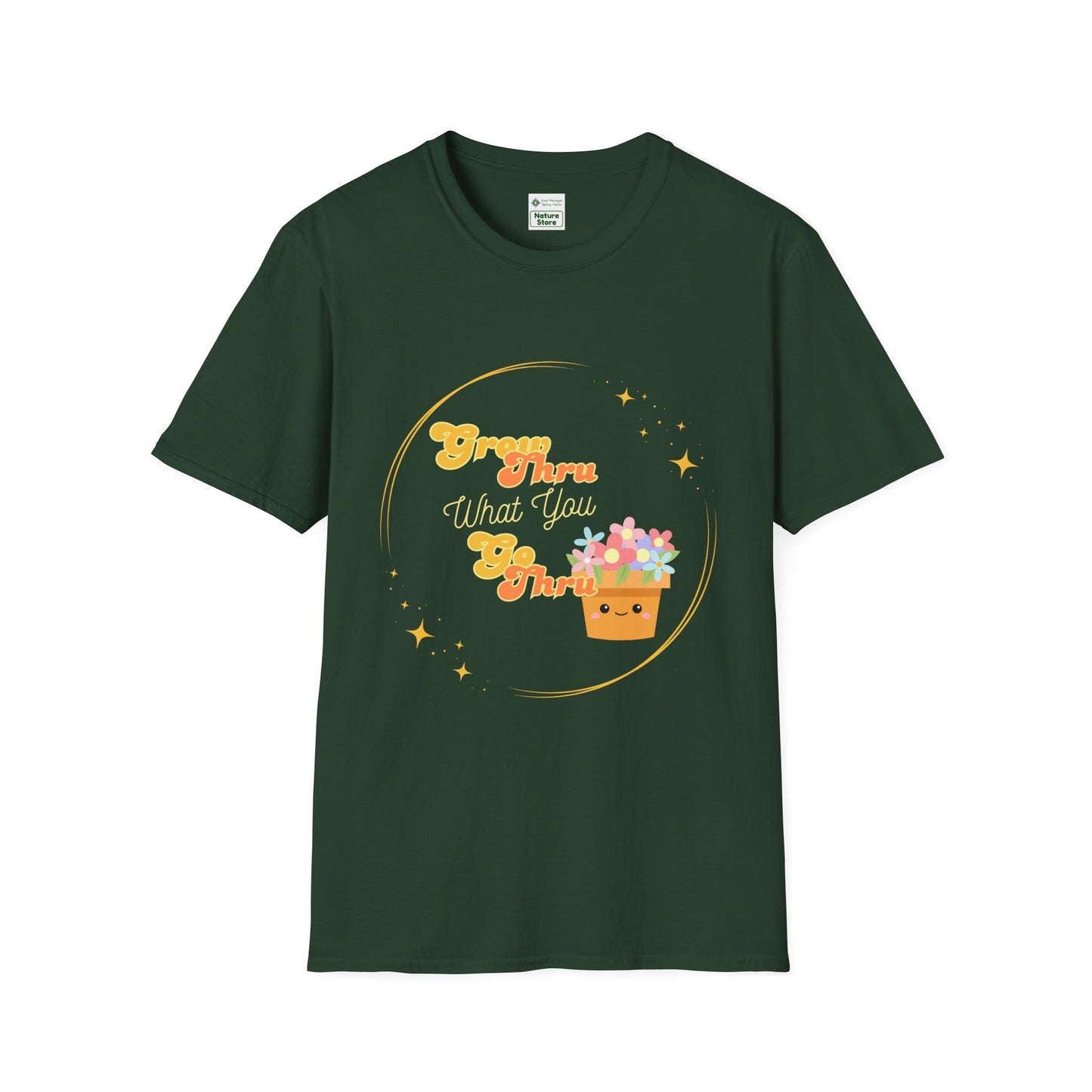 Unisex Softstyle T-Shirt Grow Through What You Go Through