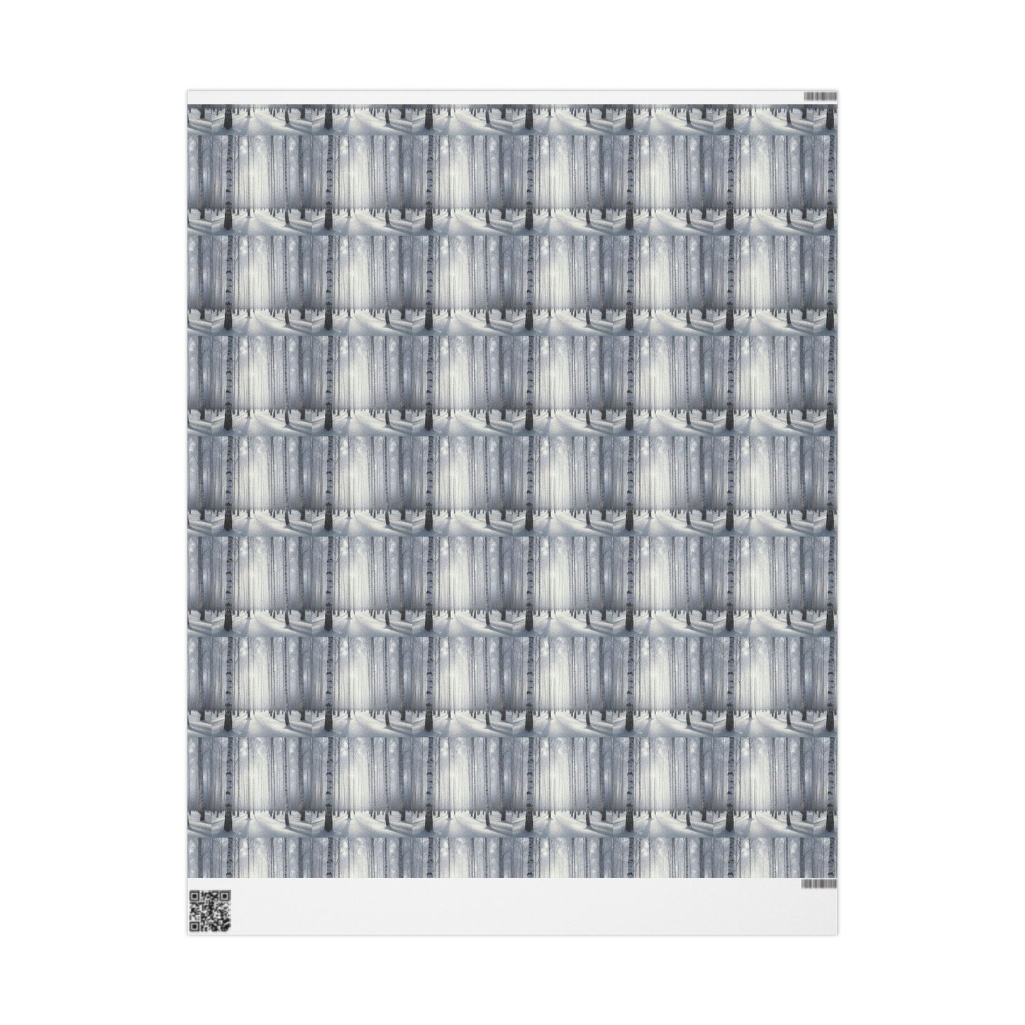 Wrapping Paper, Winter Birch Forest