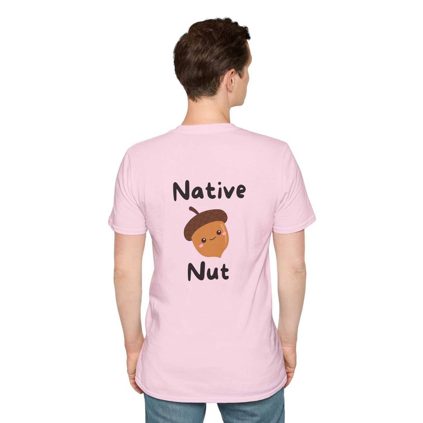 Unisex Softstyle T-Shirt, Native Nut! (Back)