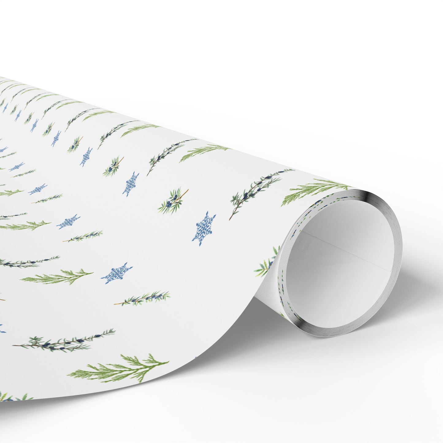 Wrapping Paper, Juniper Berry - White