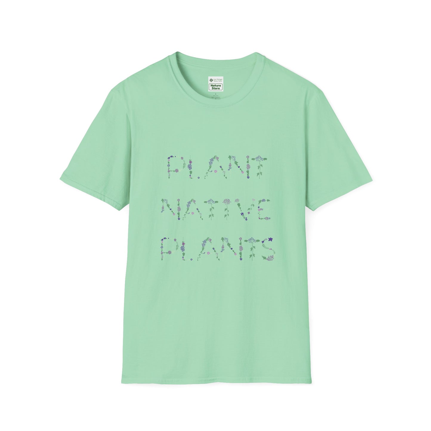 T-Shirt Unisex Softstyle, Plant Native Plants, Floral Flowers