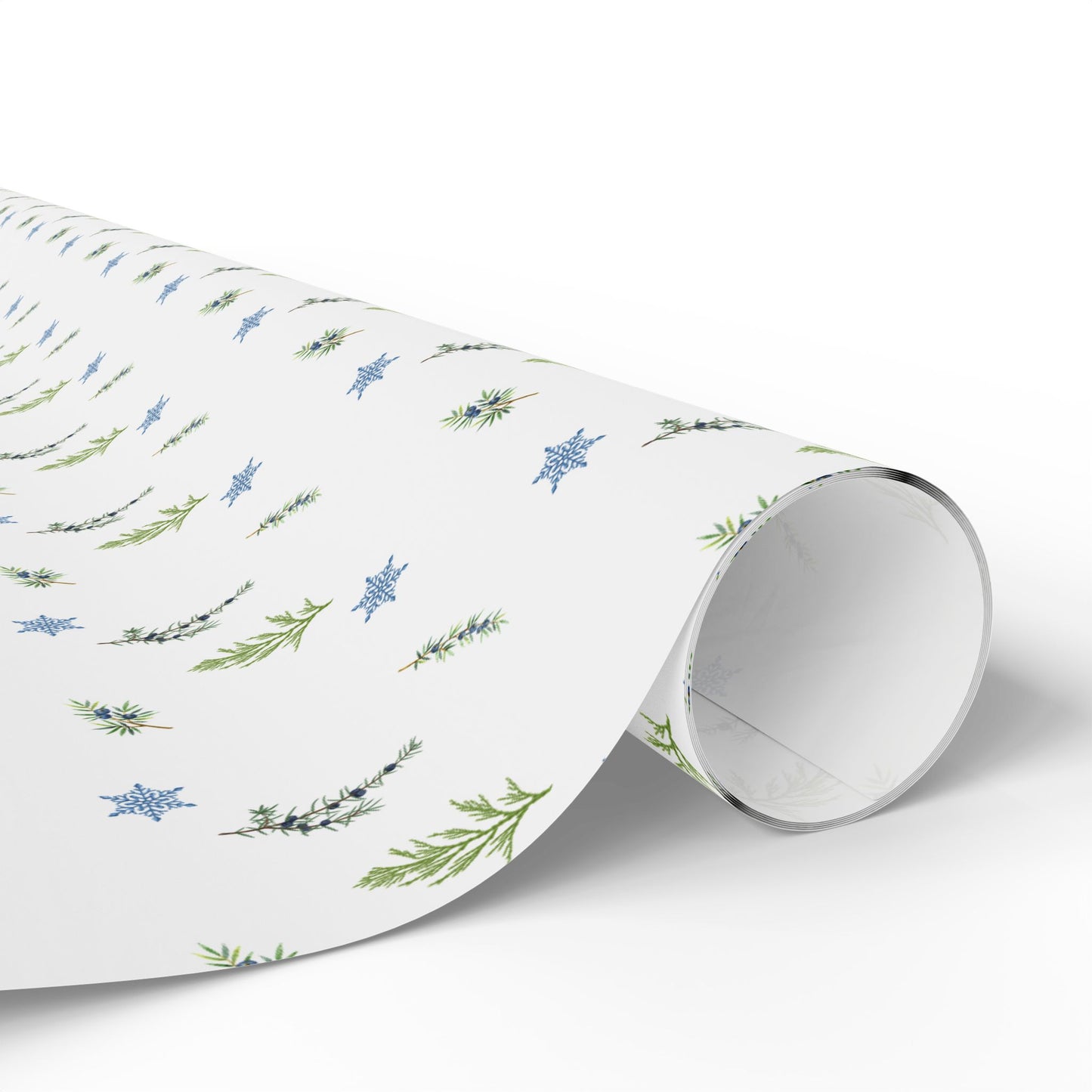 Wrapping Paper, Juniper Berry - White
