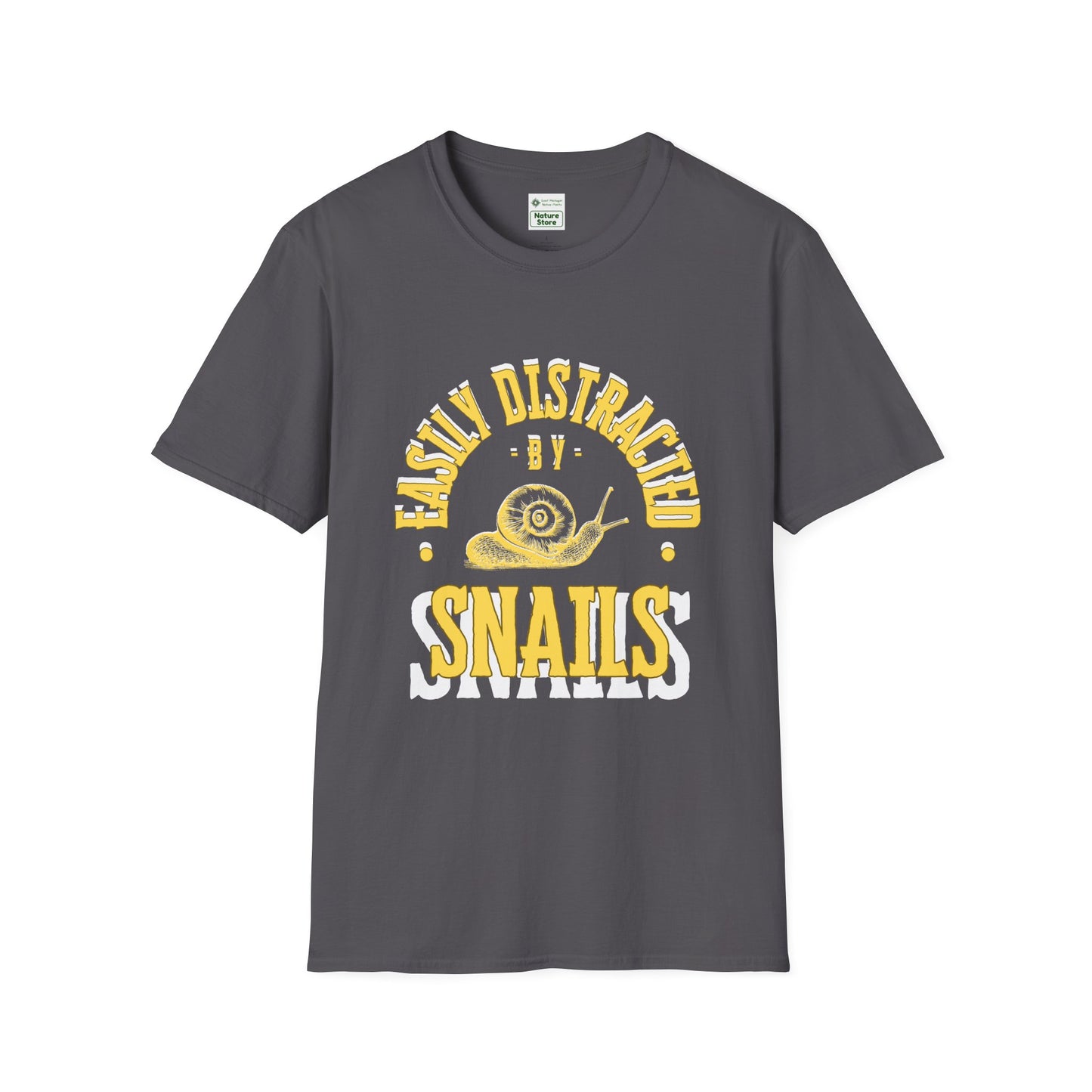 Unisex Softstyle T-Shirt, Distracted by Snails