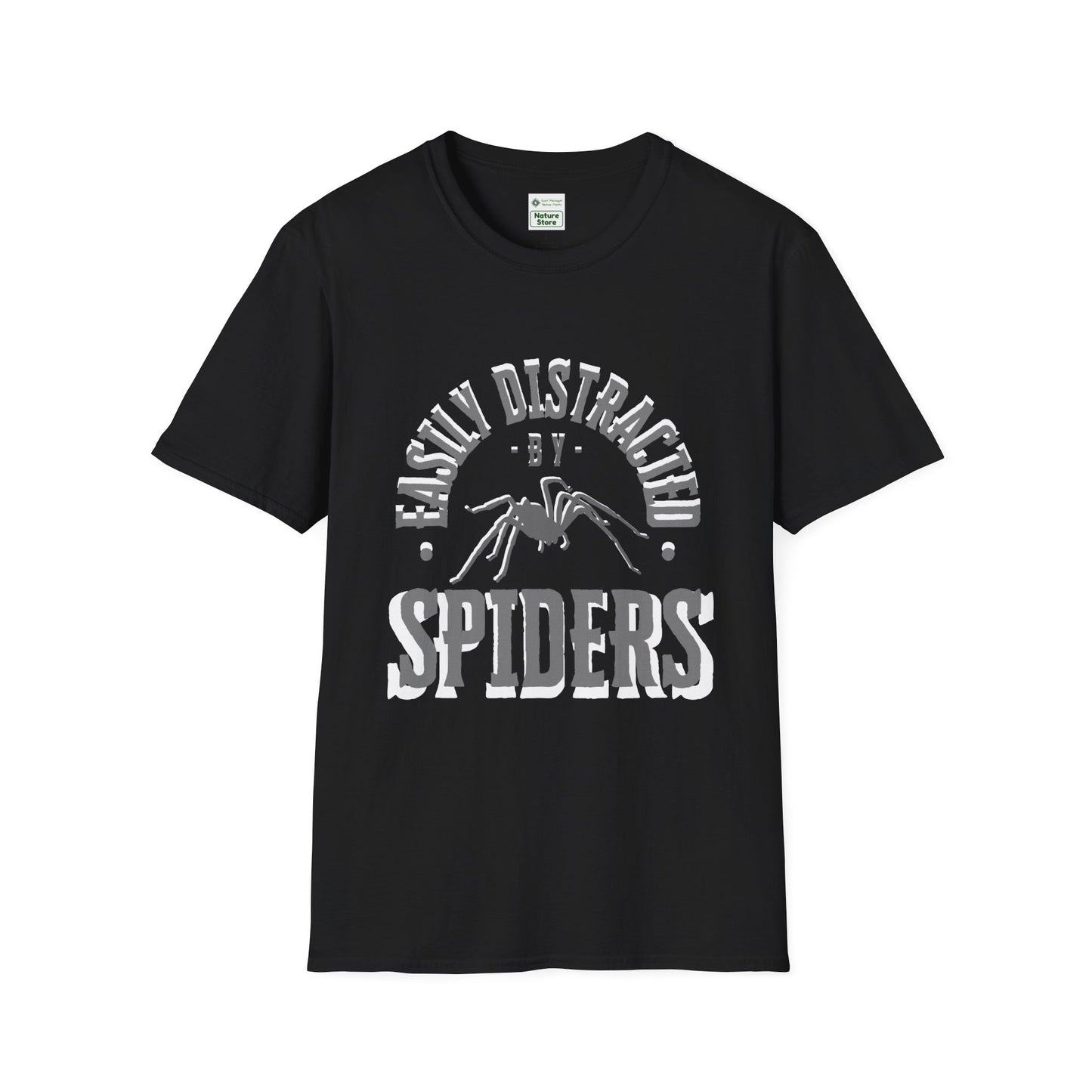 EastMichNatives T-Shirt, Distracted by Spiders