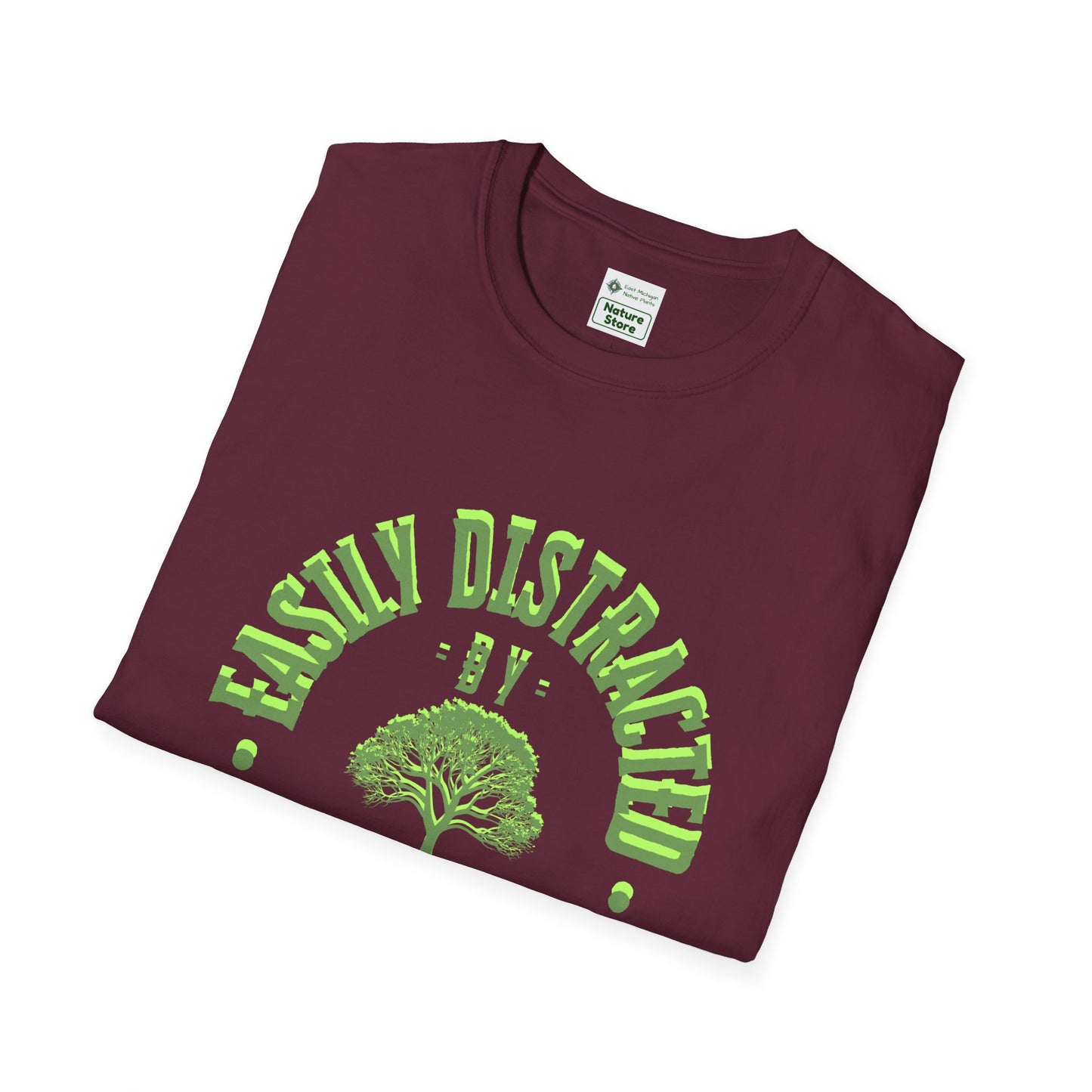 T-Shirt Unisex Softstyle, Distracted by Trees