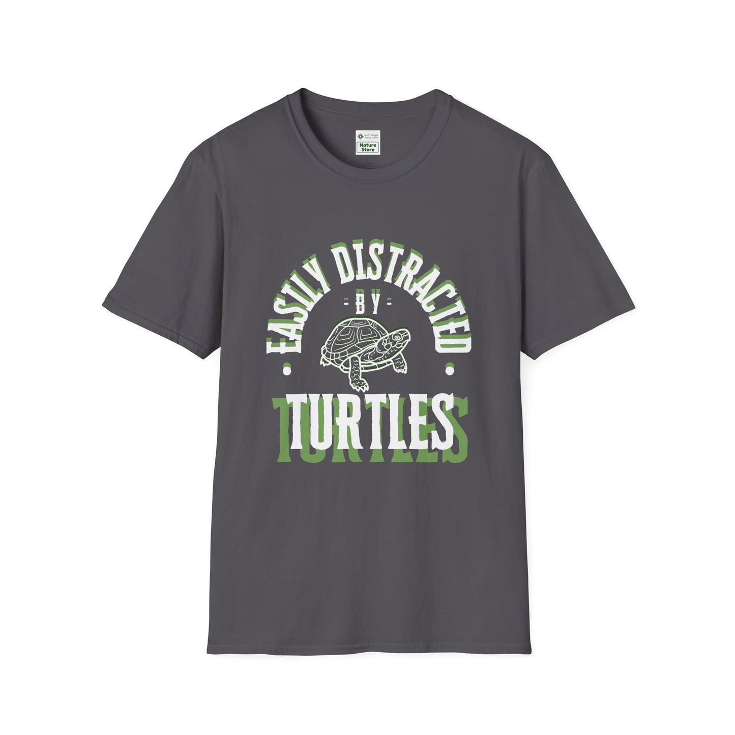 Unisex Softstyle T-Shirt, Distracted by Turtles