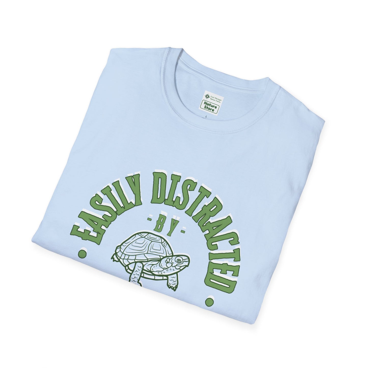 Unisex Softstyle T-Shirt, Distracted by Turtles